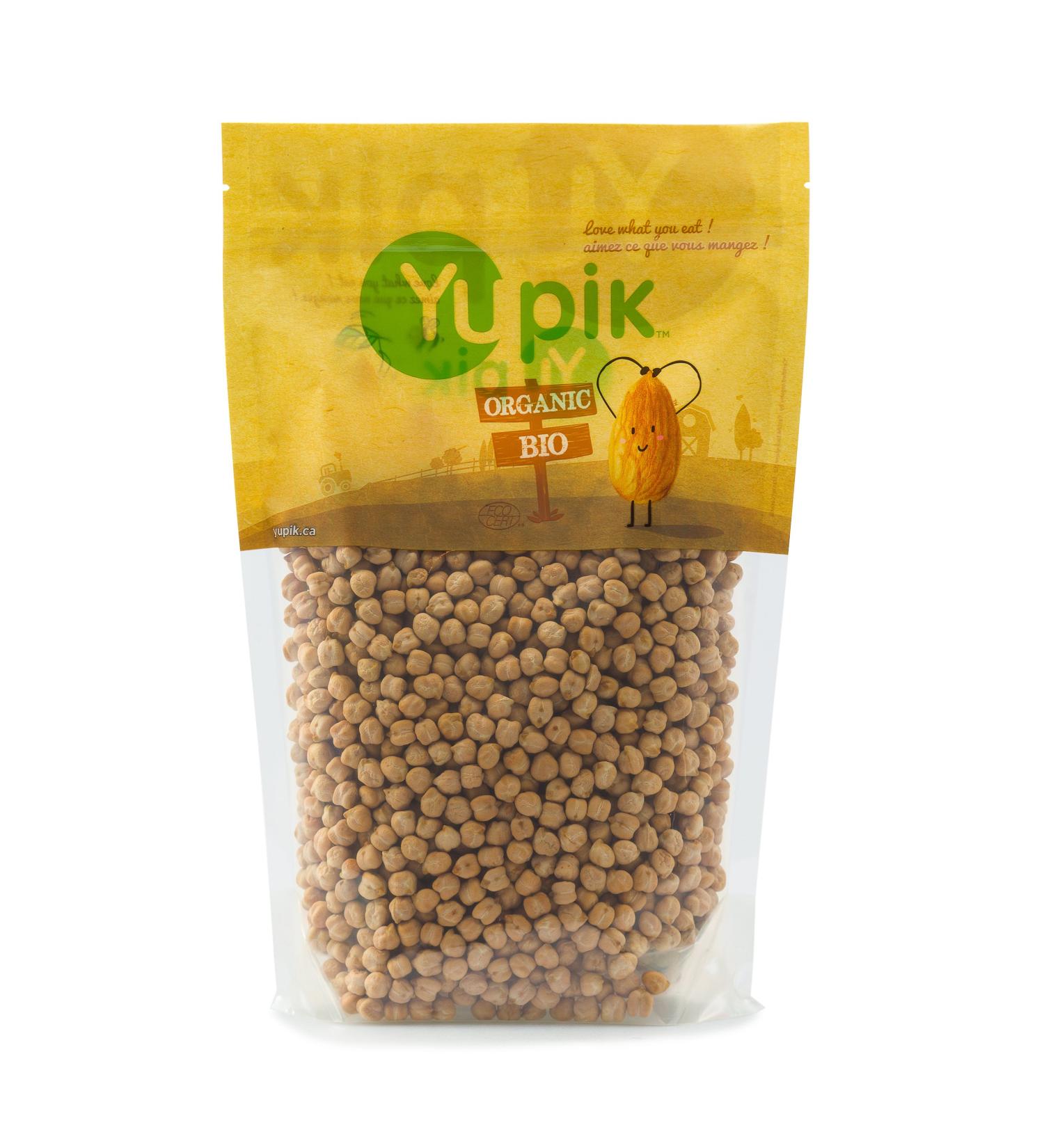Yupik Organic Raw Chickpeas 2.2 lb Non-GMO Vegan Gluten-Free - Buy Online on GoSupps.com