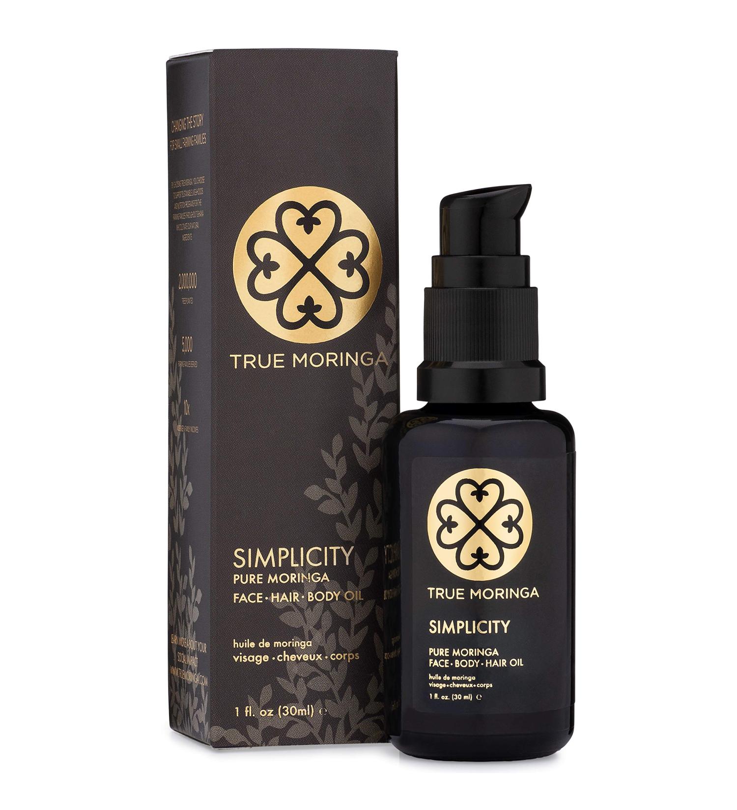 True Moringa Oil - 100% Pure Cold-Pressed Oil for Face, Body & Hair - Anti-aging, Reduce Wrinkles & Age Spots - Vegan & Non-GMO - 30 ml - Buy Online on GoSupps.com