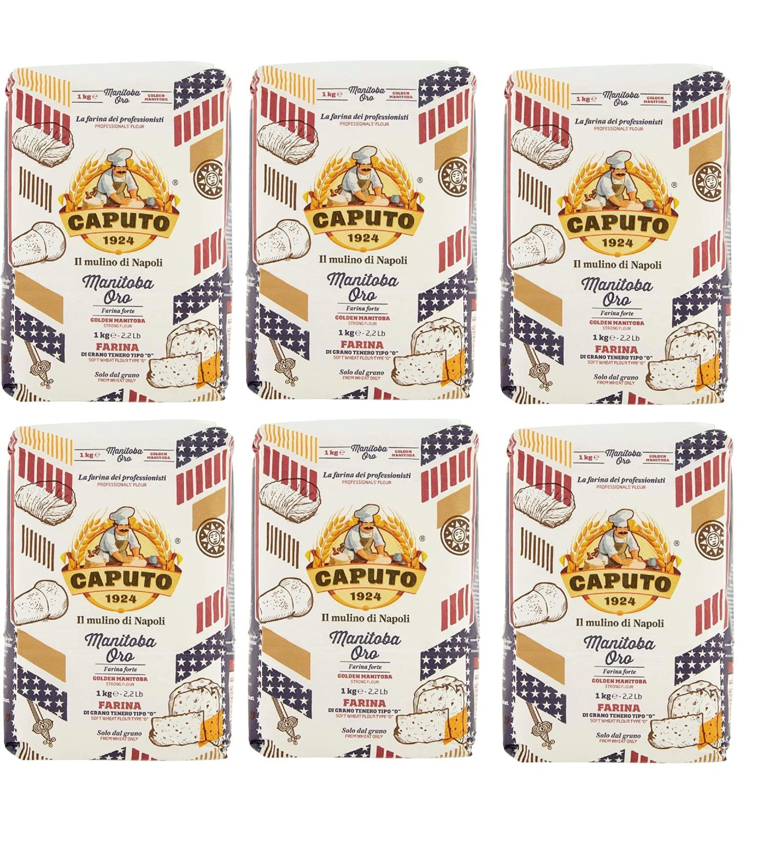 Buy 6x Farina Molino Caputo Manitoba Oro Pizza Flour 1kg - Ideal for Napoli Pizza - International Shipping - Buy Online on GoSupps.com