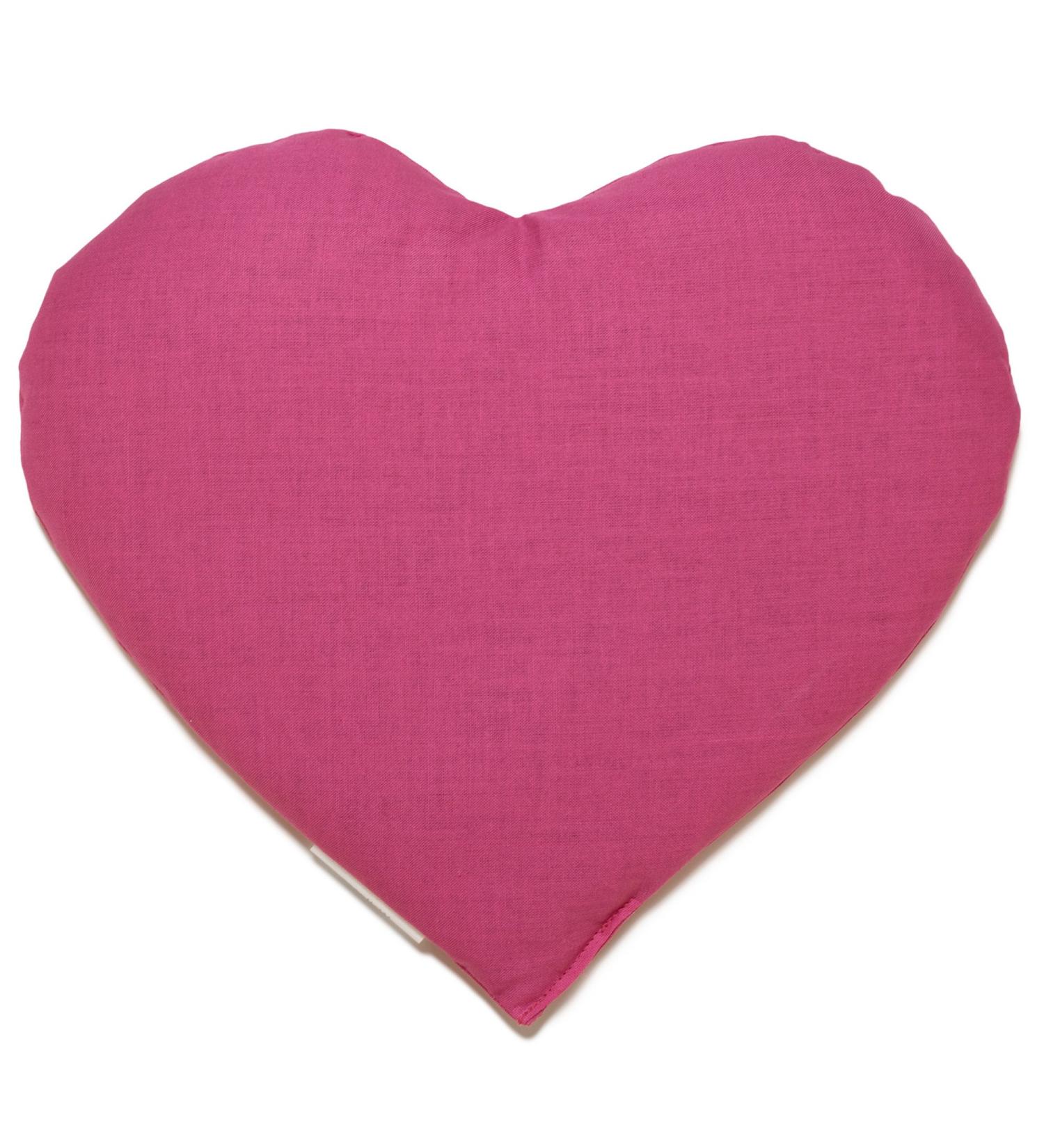 Buy Grape Seed Heart Pillow 30x25cm - Pink Heat Cushion | Perfect Gift Idea - Buy Online on GoSupps.com