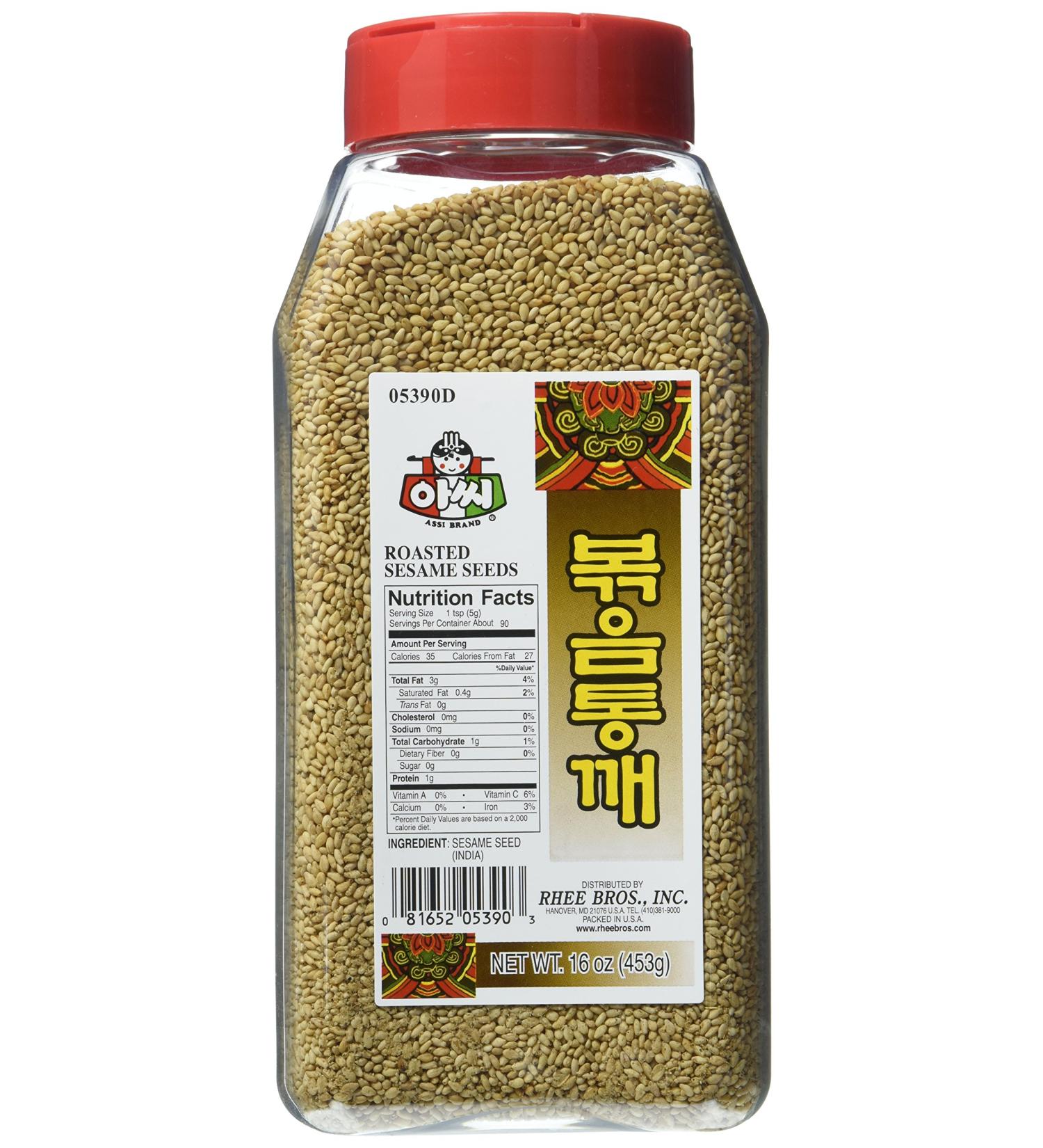 Assi Roasted Sesame Seeds - 16 oz | Premium Quality Sesame Seeds - Buy Online on GoSupps.com