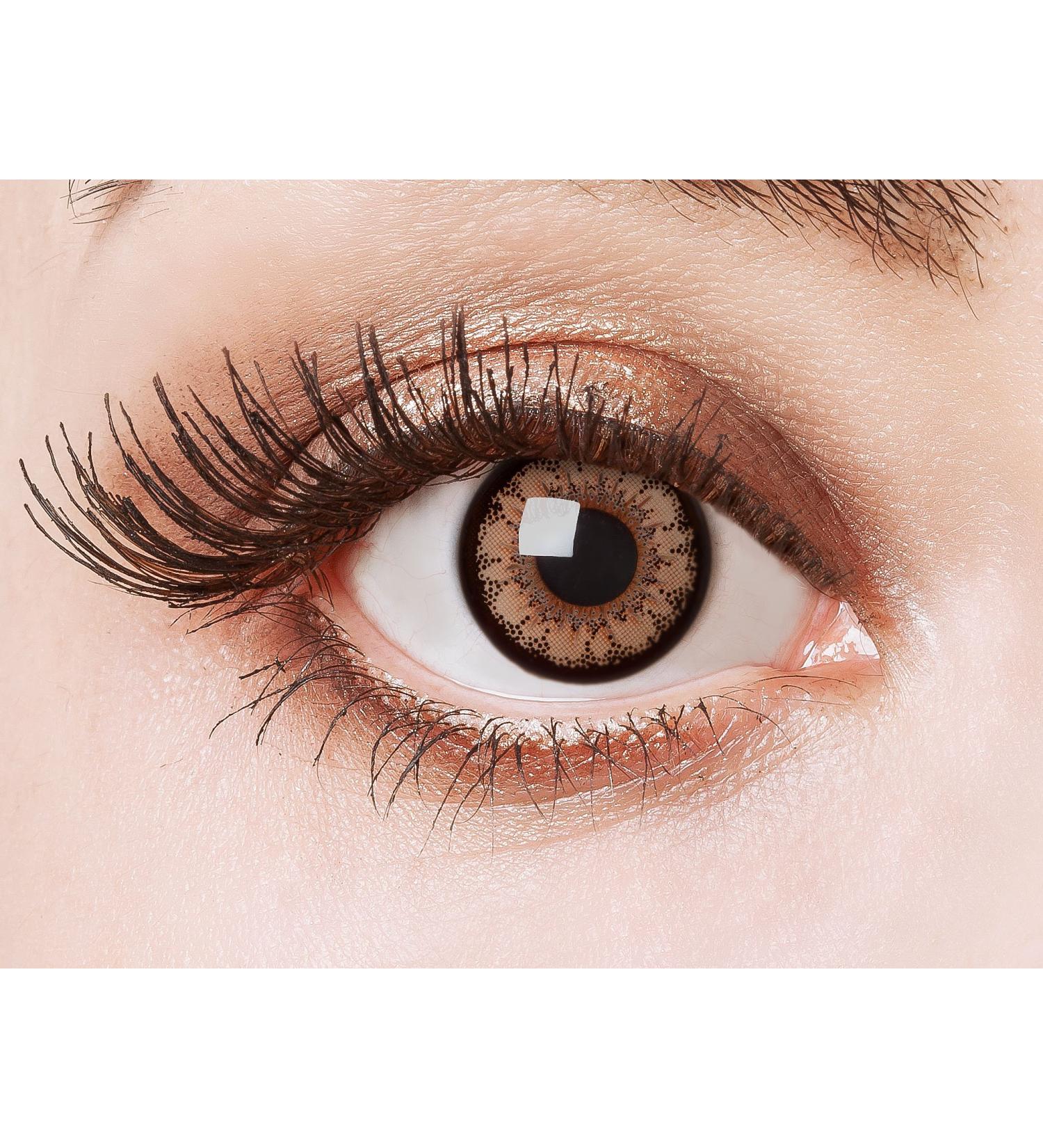 Aricona Brown Contact Lenses - Annual Colored Lenses for Big Eyes Effect | Non-Prescription - 2 Pieces - Buy Online on GoSupps.com