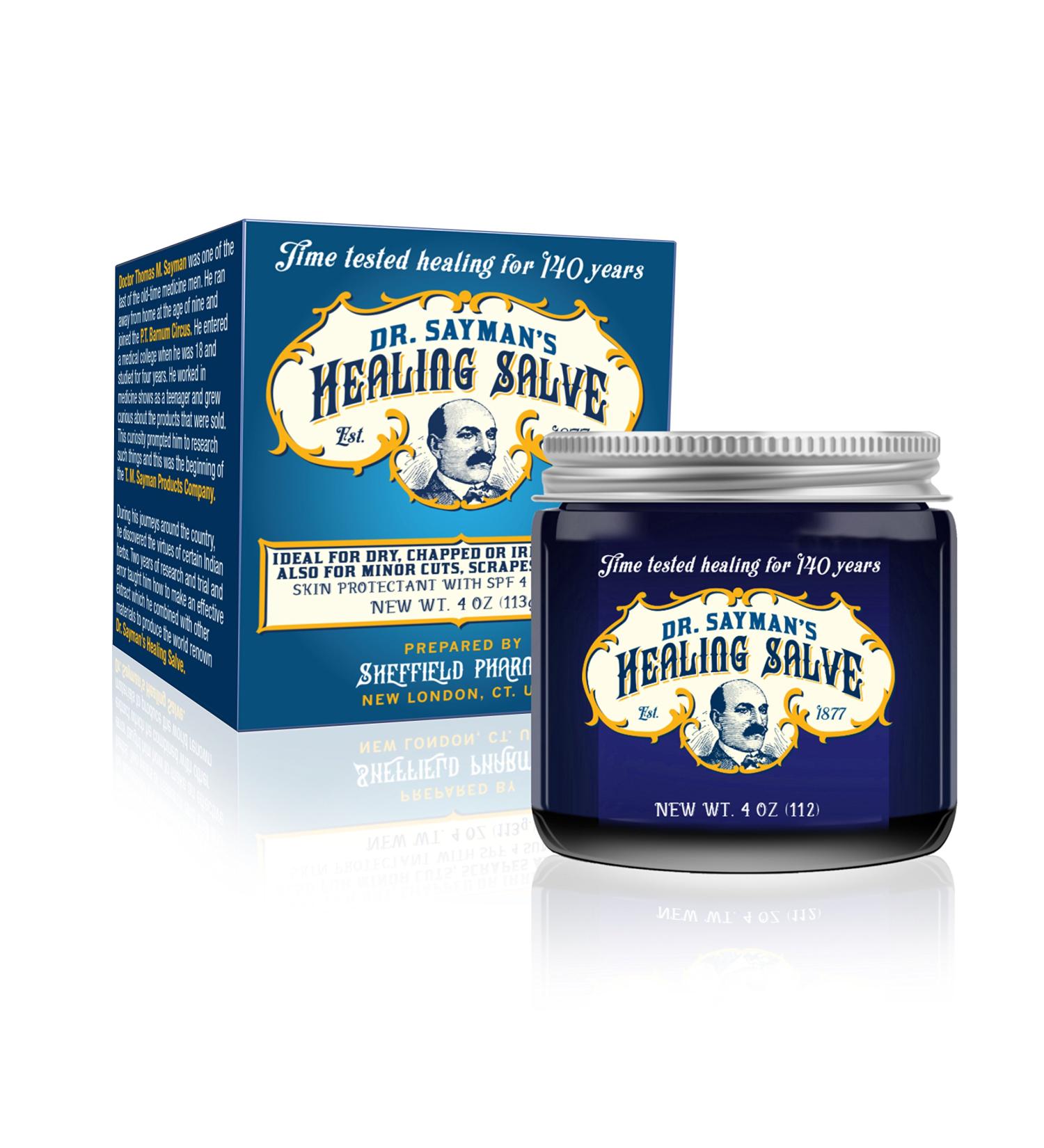 Dr. Sayman's Healing Salve 4oz - Original Skin Care Ointment for Dry and Sensitive Skin - Buy Online on GoSupps.com