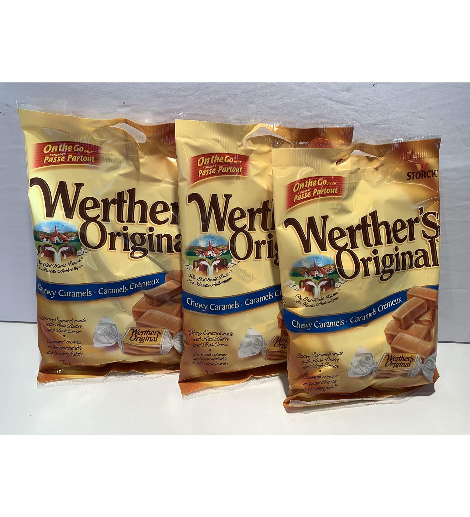 Werthers Original Chewy CARAMELS Three Pack - 60g ea - Buy Online on GoSupps.com