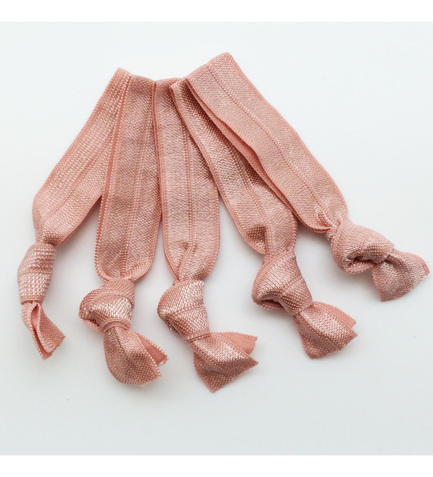 PEPPERLONELY Brand 20PC No Crease Elastic Hair Ties - Rose Mauve 13 Rose Mauve