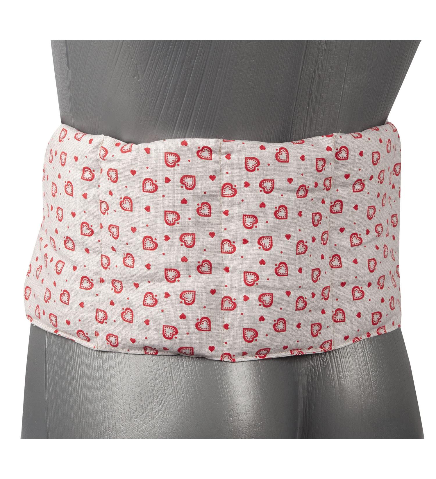 Johanniskern Pillow 7-Chamber with Band 65x15 Thermal Comfort for Back & Loin | Luxurious Grain Pillows for Country Home or Cold Relief - Buy Online on GoSupps.com