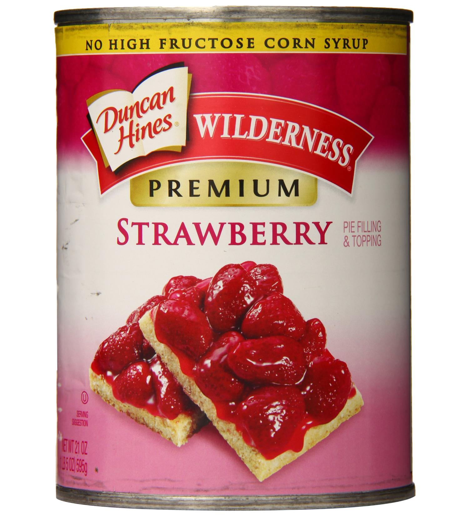 Wilderness Premium Strawberry Pie Filling & Topping 21oz (Pack of 8) - Buy Online on GoSupps.com
