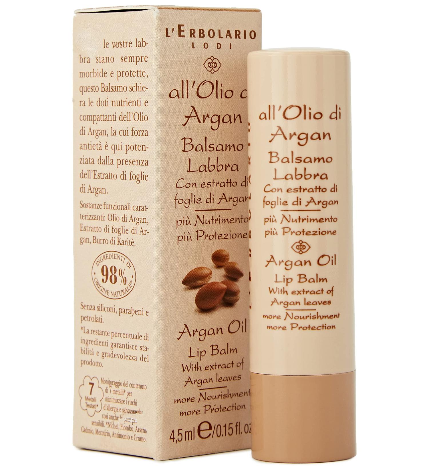 L'Erbolario Argan Oil Lip Balm 0.15 oz - Unisex Lip Care - Buy Online on GoSupps.com