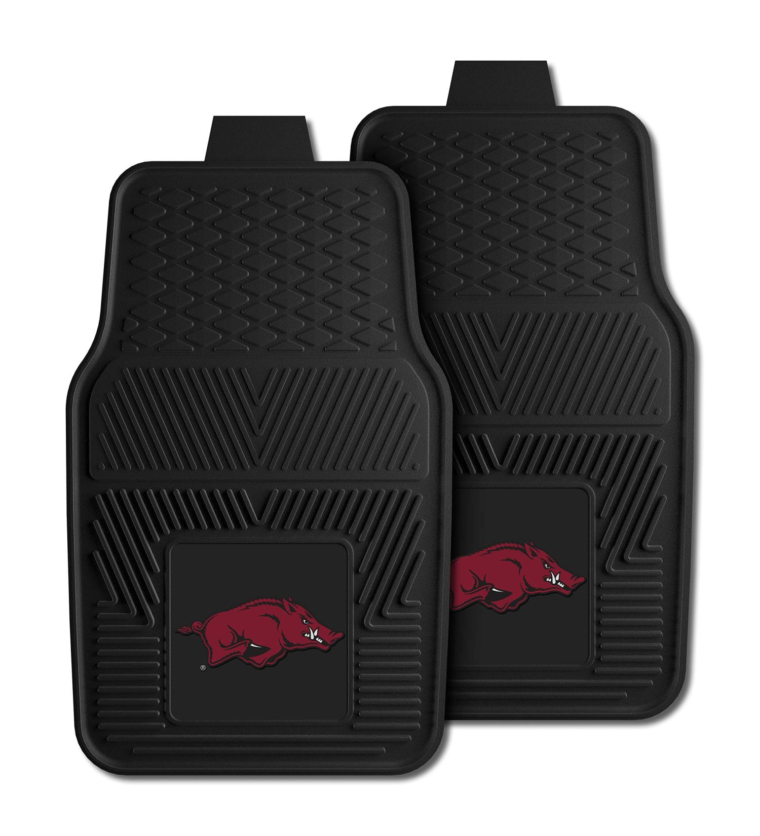 University of Arkansas Razorbacks Car Mat - 18x27 Front | FANMATS 8762 NCAA Vinyl Heavy Duty - Buy Online on GoSupps.com