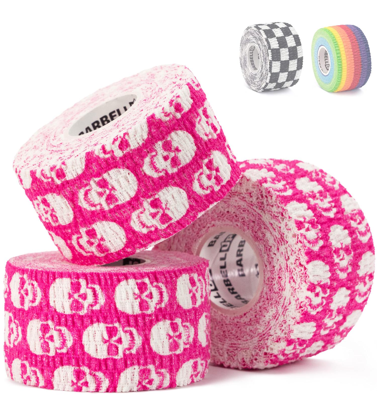 Barbell UP Professional Thumb Tape - Finger Protection for Weightlifting, Powerlifting, Crossfit, Yoga - Hand Grip Support for Deadlift, Barbell Hook Grip - SKULL - Buy Online on GoSupps.com