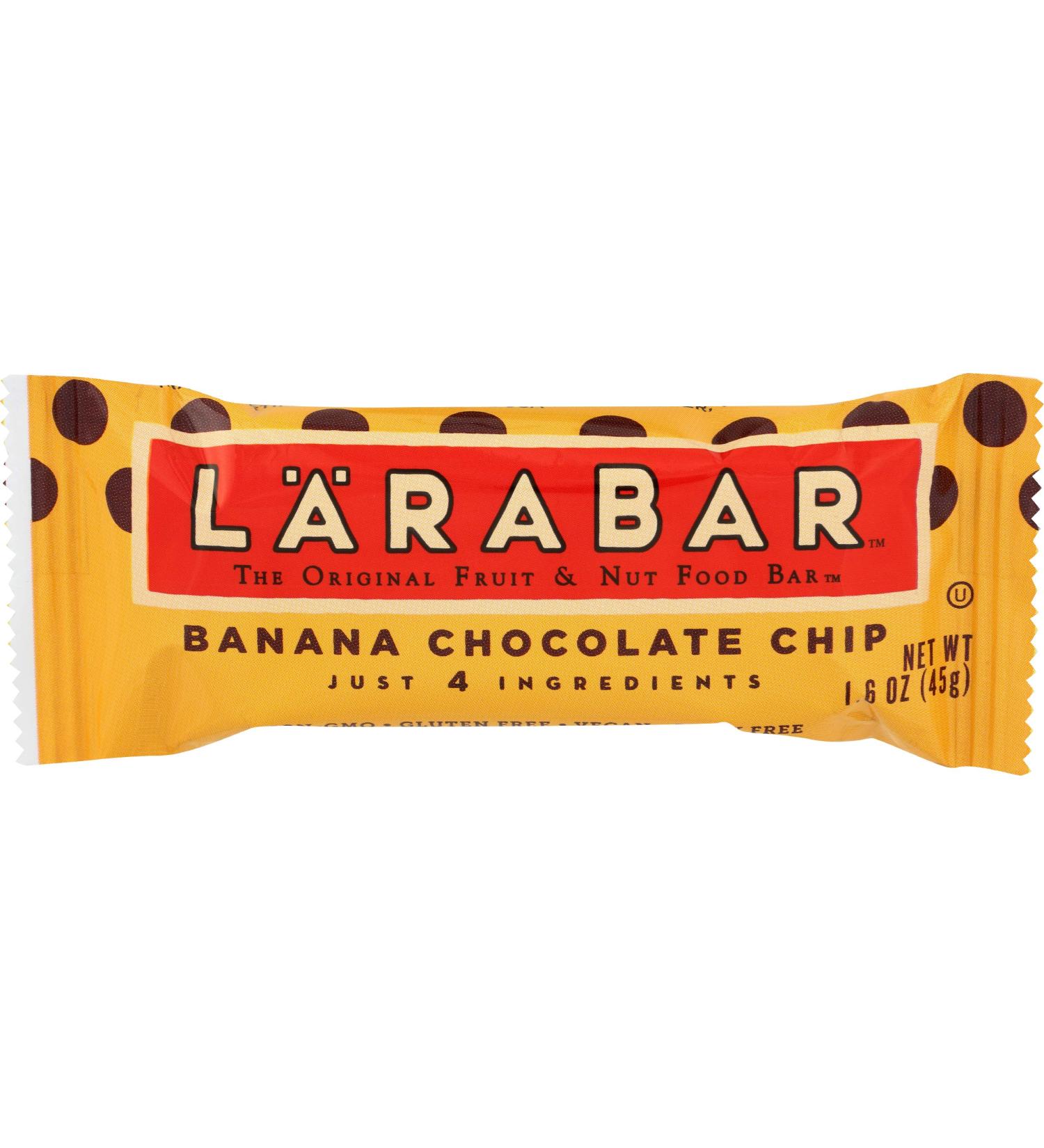 Larabar Banana Chocolate Chip Bar - 1.6 oz | Healthy Snack, Gluten-Free - Buy Online on GoSupps.com