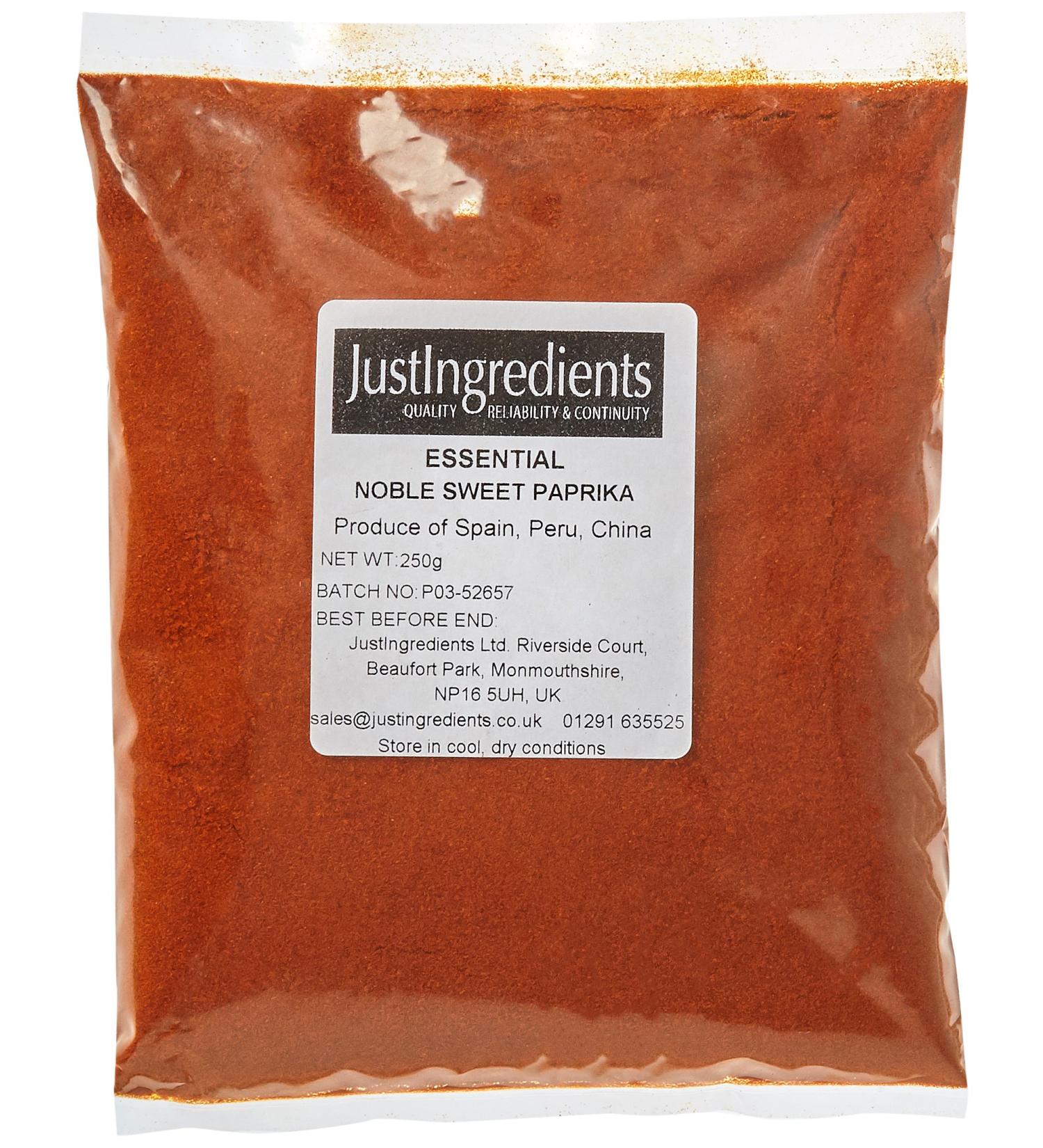 JustIngredients Essentials Paprika Noble Sweet 250g - Premium Quality Spice - Buy Online on GoSupps.com