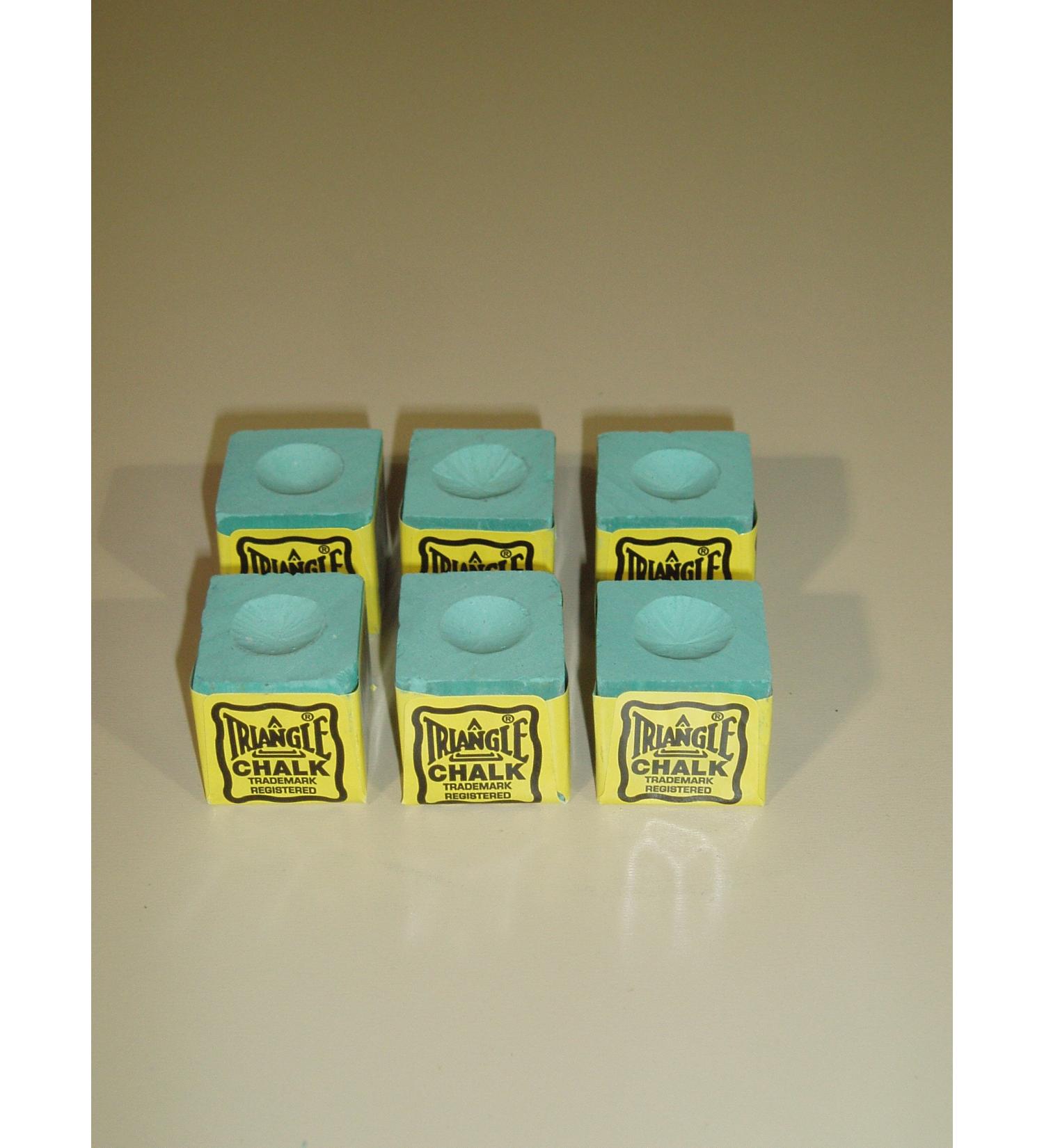 Triangle chalk green 6 pieces