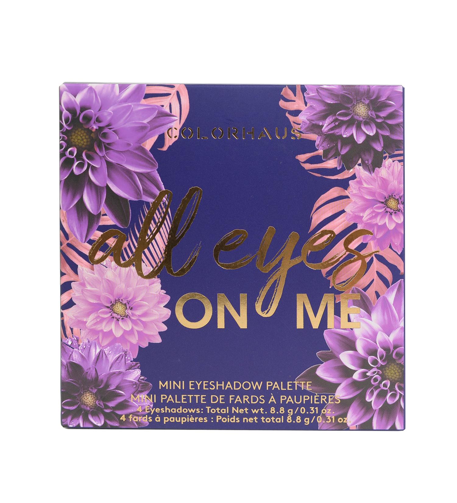 Colorhaus Mini Blushing Petals Palette - 4 Radiant Blush Nuances | Compact Make-Up with Mirror & Wildflower Design - Buy Online on GoSupps.com