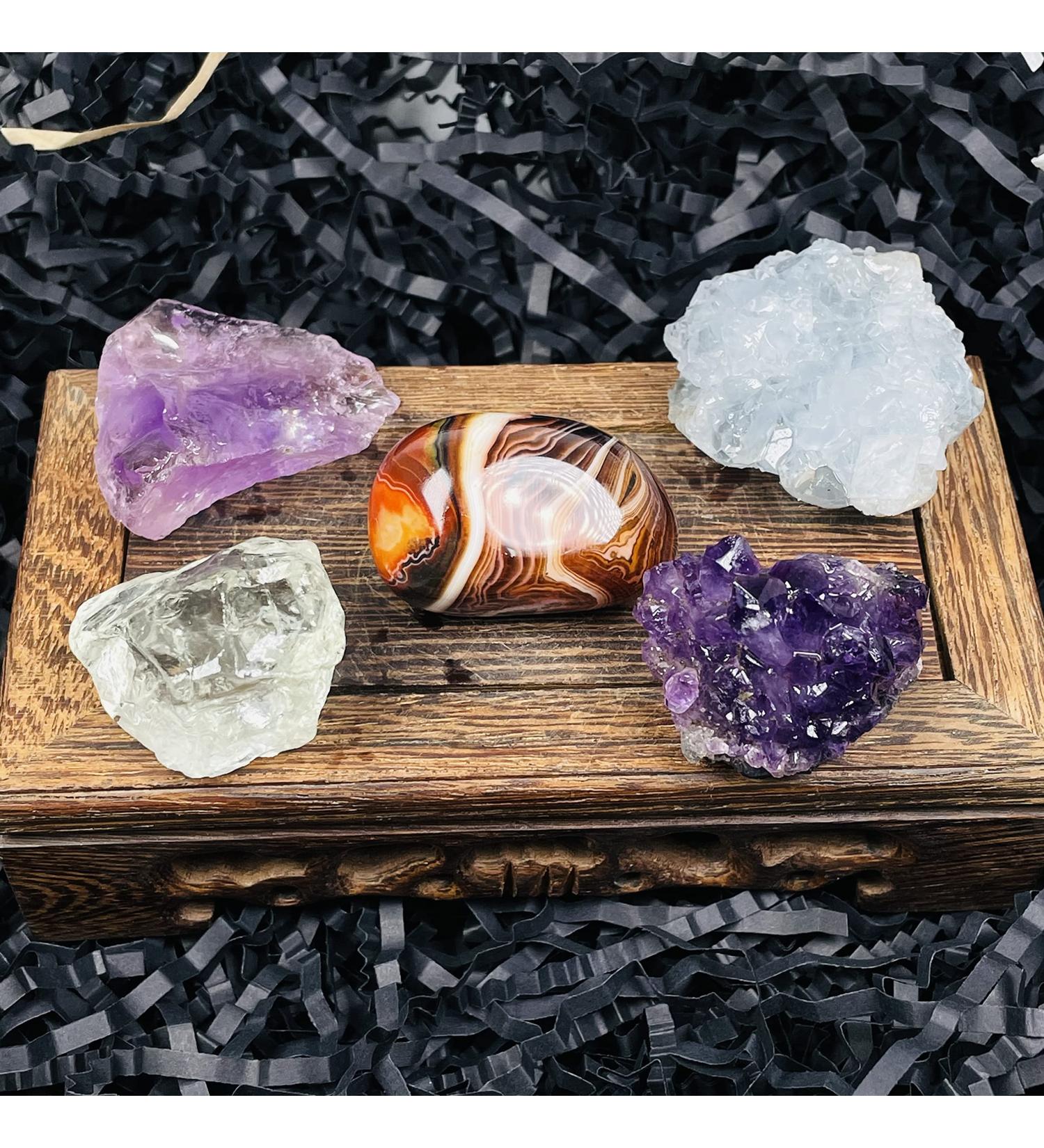 Natural Crystal Rough Natural Quartz Crystal Natural Crystal Five Stone Raw Cluster Ore Standard Collection Home Office Decor - Buy Online on GoSupps.com