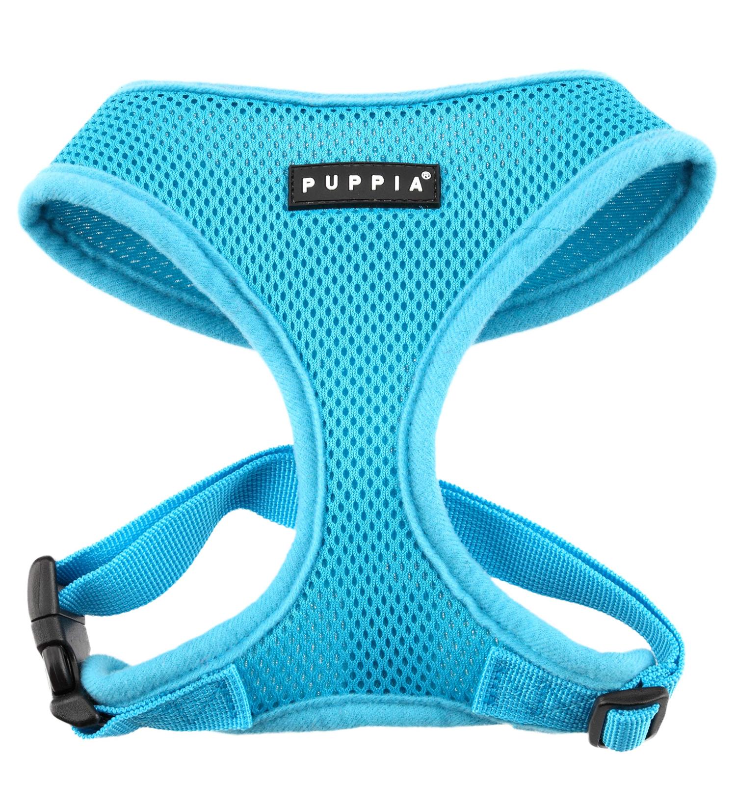 Puppia Dog Harness for Small & Medium Dogs - Soft Multi-Color Puppy Harness & Anti-Tip Dog Dishes in Sky Blue - Buy Online on GoSupps.com