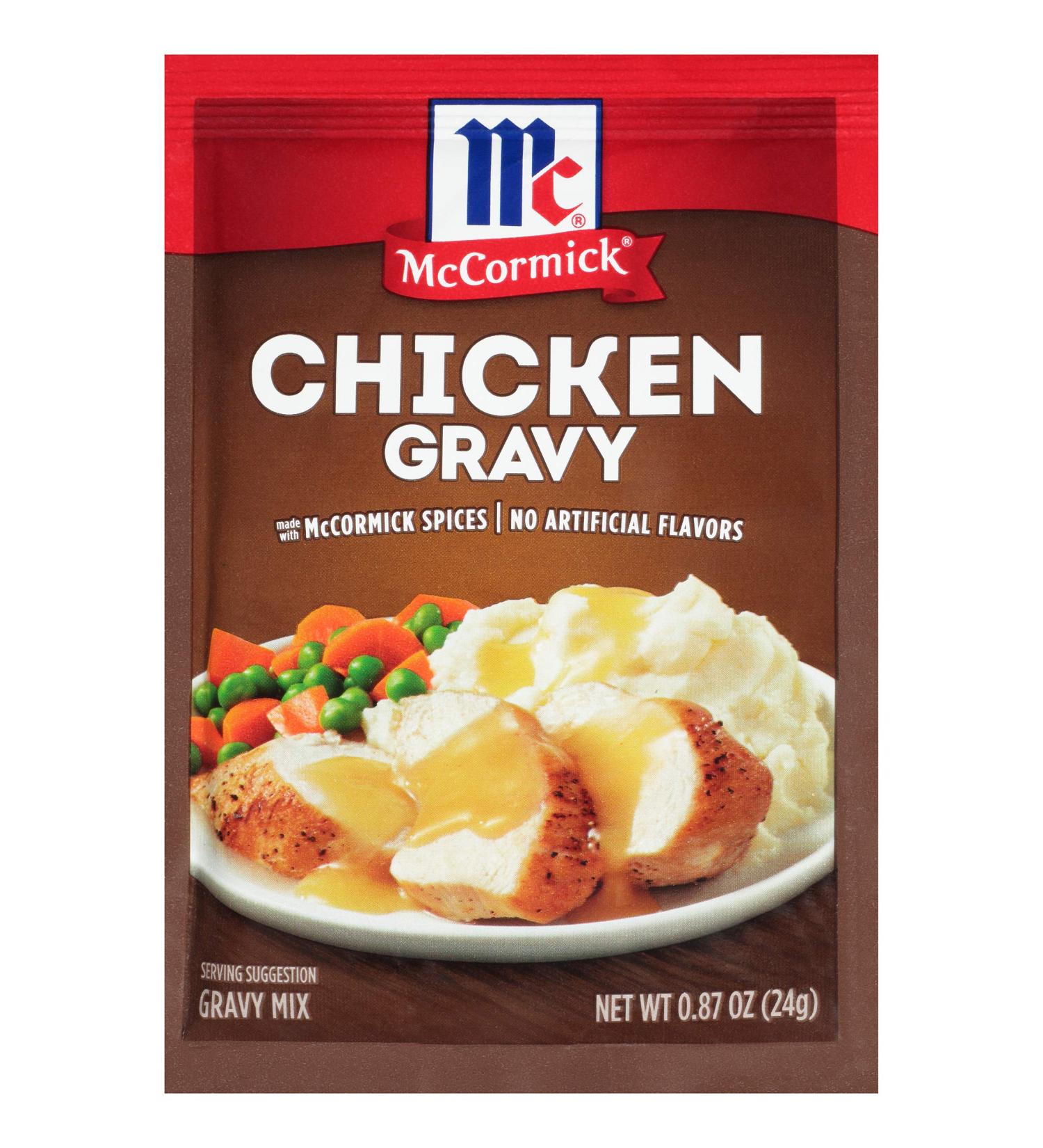 McCormick Chicken Gravy Mix 0.87 oz (Pack of 24) - Delicious and Convenient Chicken Gravy Mix - Buy Online on GoSupps.com