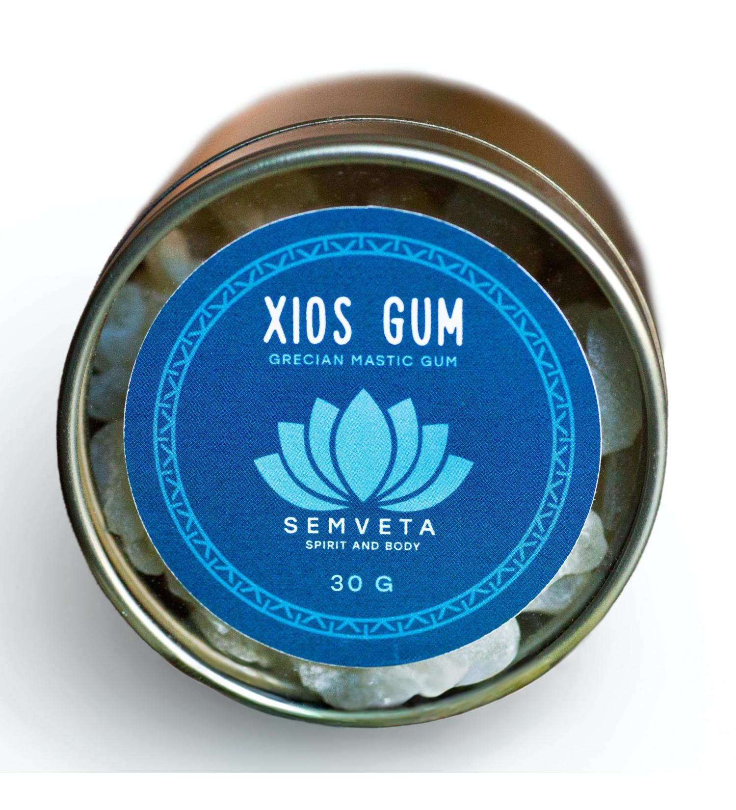 Chios Mastic Gum (30g) - Natural Greek Mastic Chewing Gum for Oral Health and Pineal Gland Support - Sugar-Free Pure Gum - Buy Online on GoSupps.com