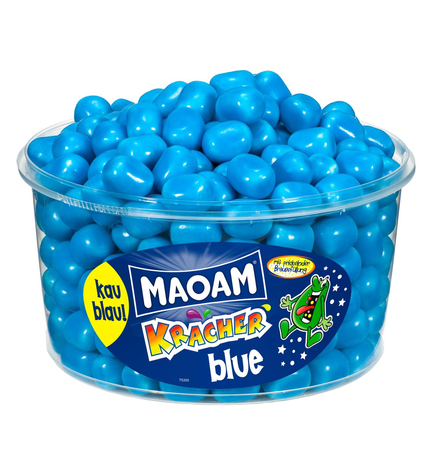 Haribo Maoam Blue Firecracker Dragees Chewy Candy Sweets 265 Pieces 1200 g Tub - Buy Online on GoSupps.com