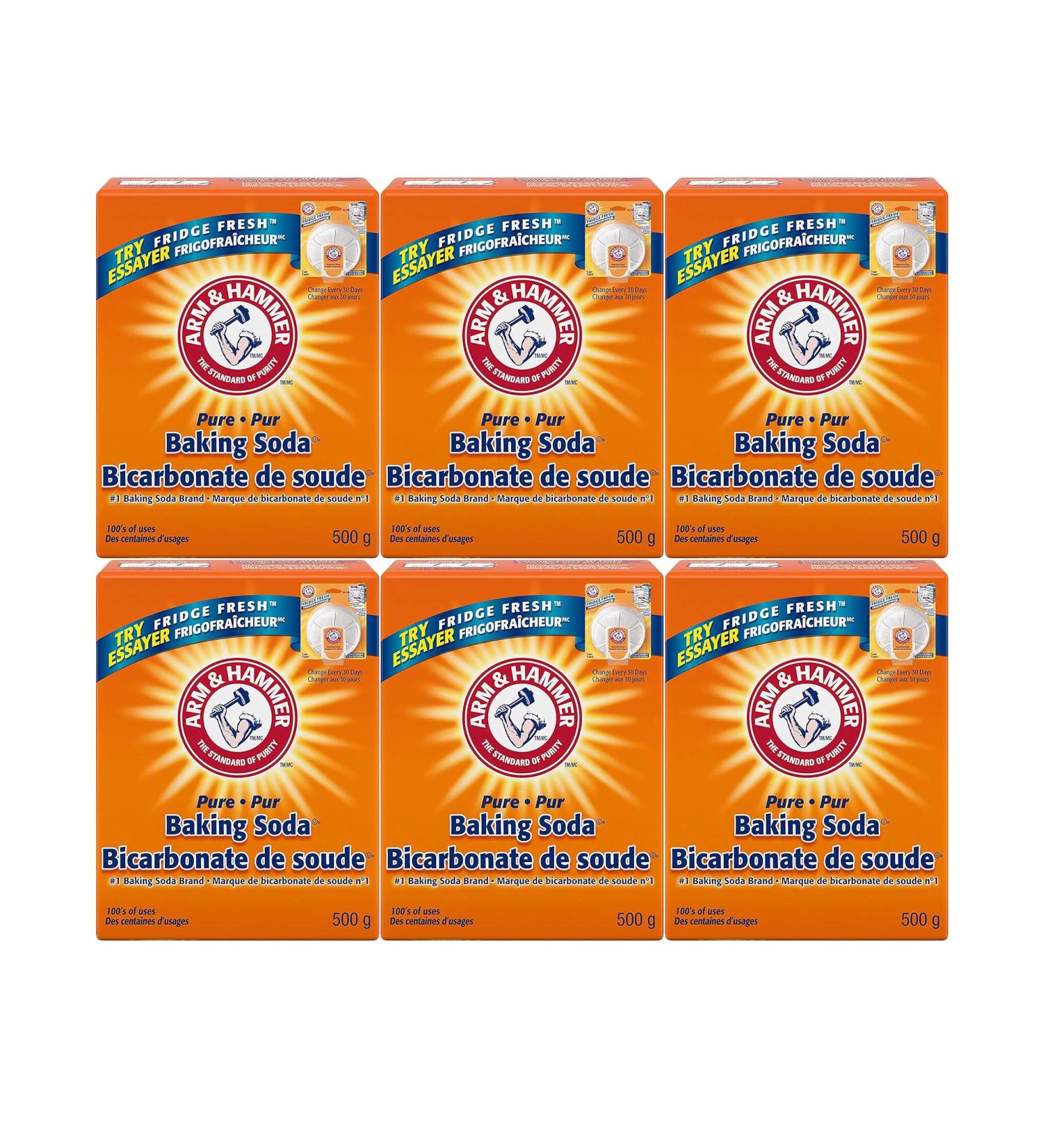 Arm & Hammer Baking Soda 6 Count 500g - Buy Online on GoSupps.com
