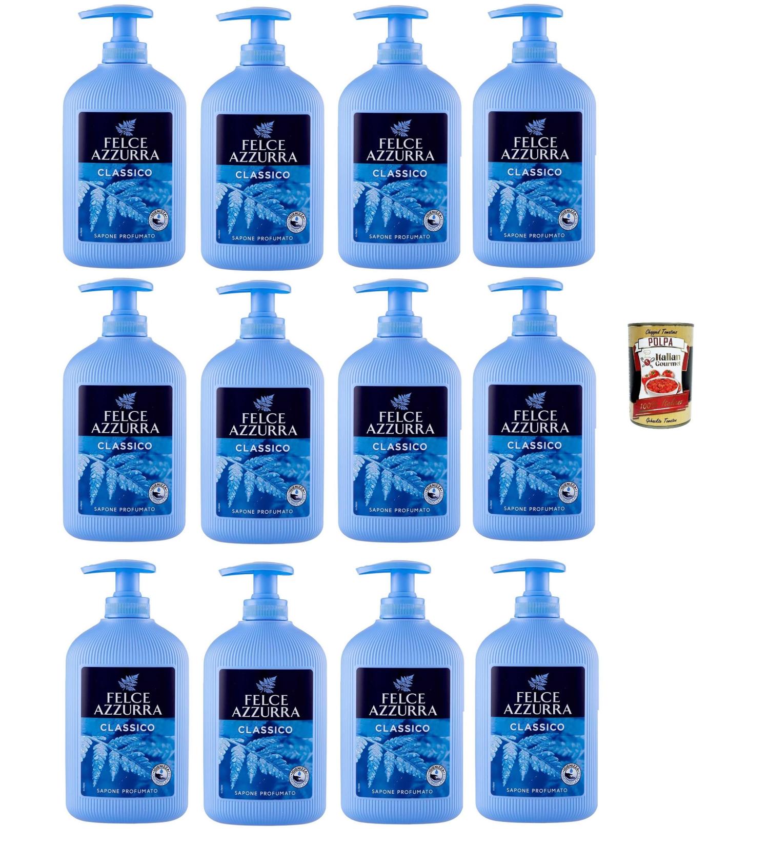  Italian Gourmet E.R. Felce Azzurra Classic Liquid Soap 300ml + Italian Gourmet Pulp 400g (Pack of 12) - Buy Online on GoSupps.com