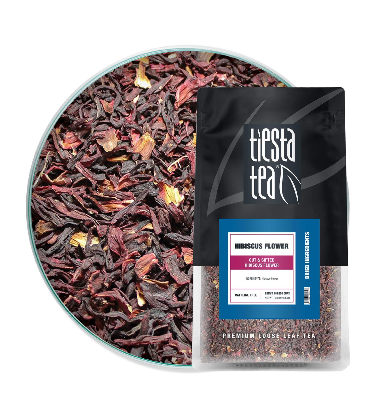 Tiesta Tea Hibiscus Flower Loose Leaf Tea - Caffeine Free, 16 oz | Premium Quality - Buy Online on GoSupps.com