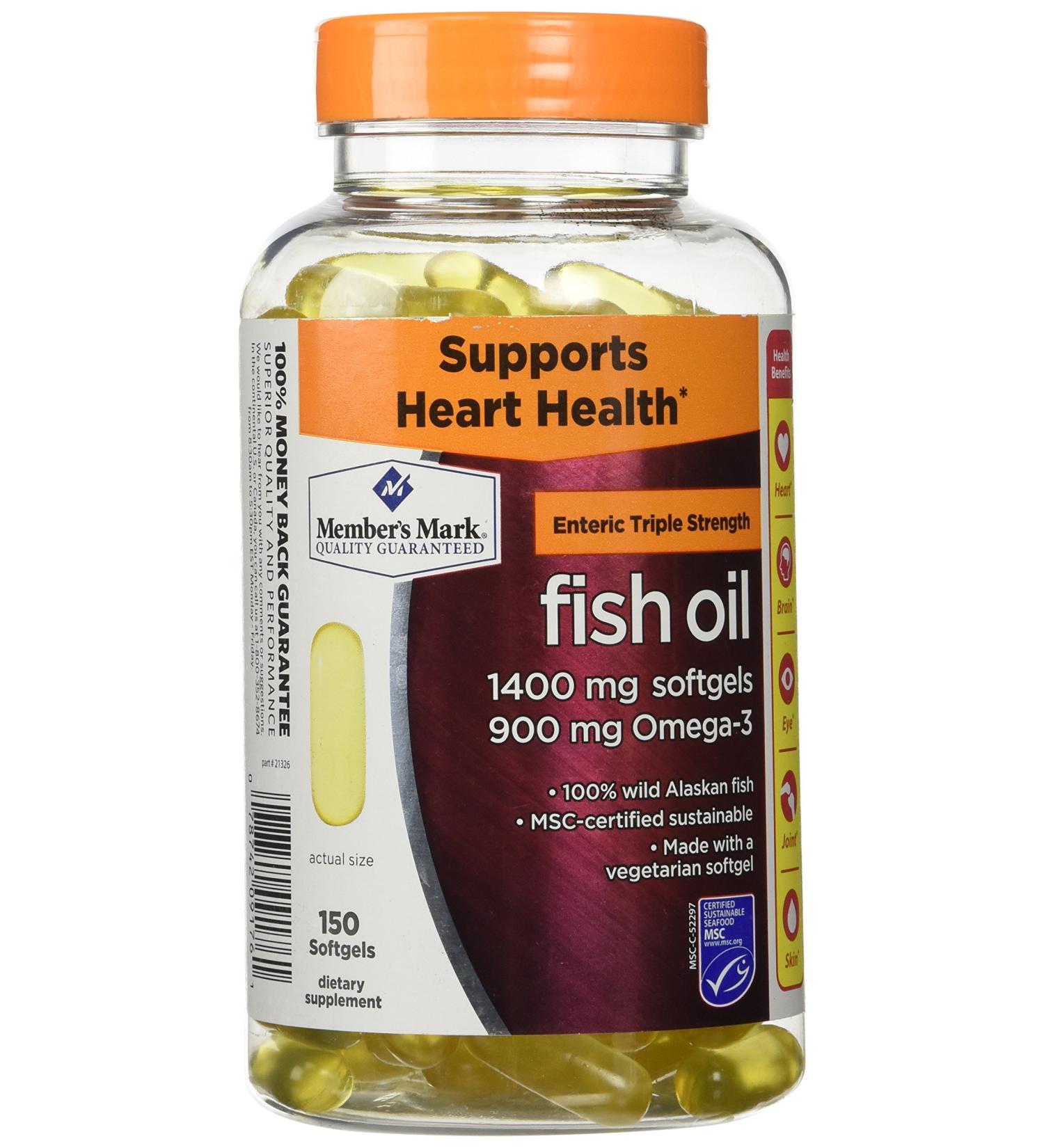 Members Mark Triple Strength Fish Oil 1400mg - 150 Ct - Buy Online on GoSupps.com
