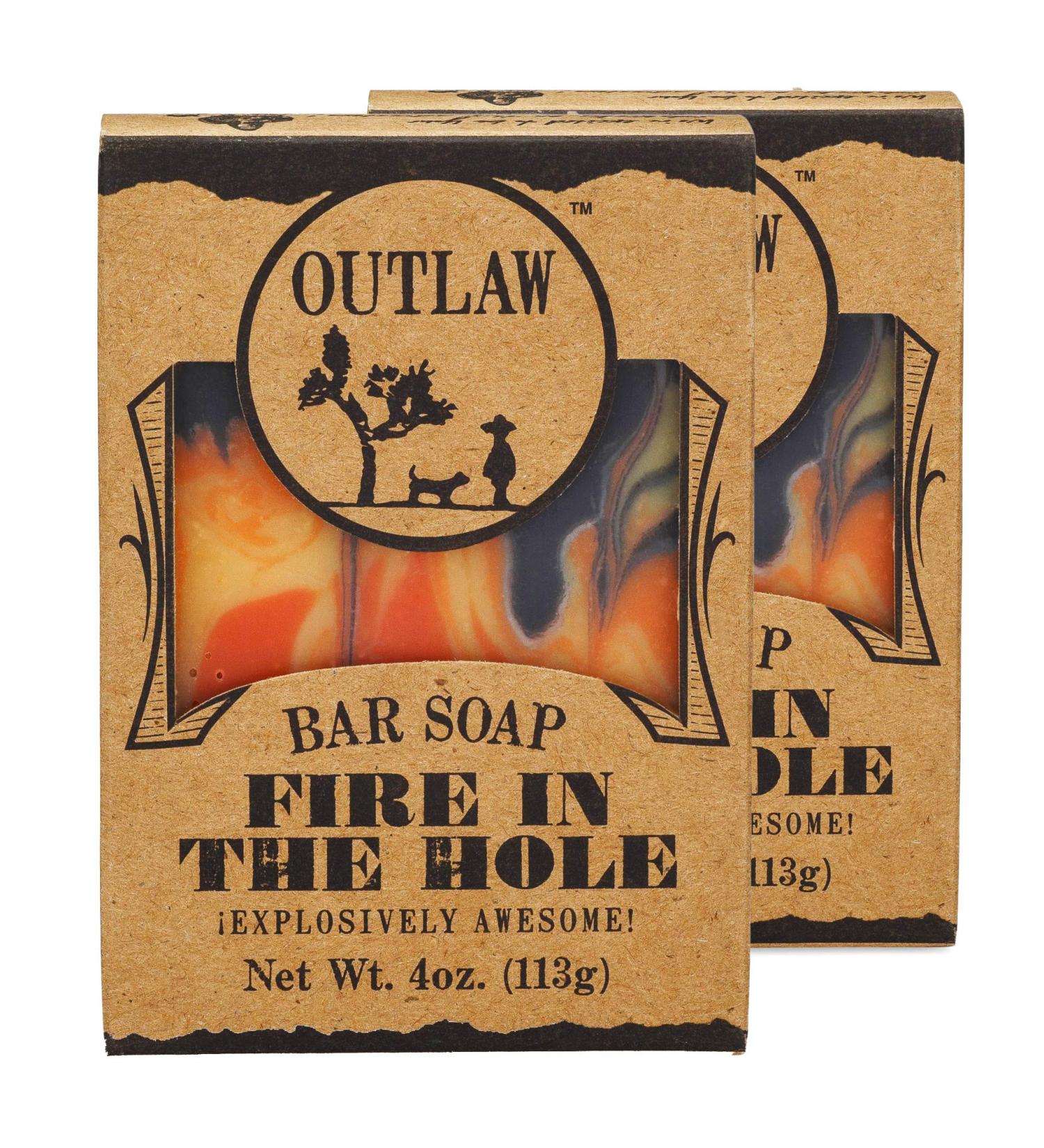 Fire in the Hole Handmade Soap - Campfire and Gunpowder Scent - Unisex Natural Soap - Buy Online on GoSupps.com
