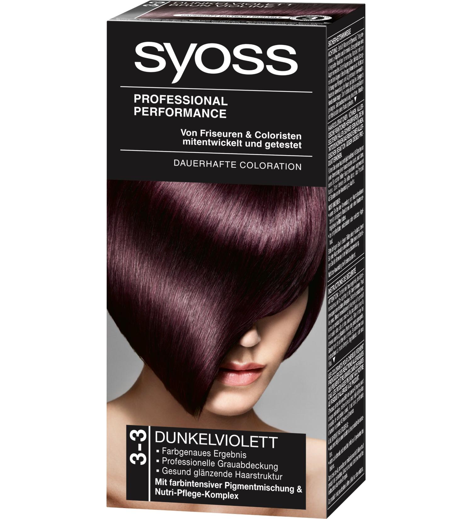 Syoss Color 3-3 Dark Violet Level 3 violet 1 piece (1 pack)