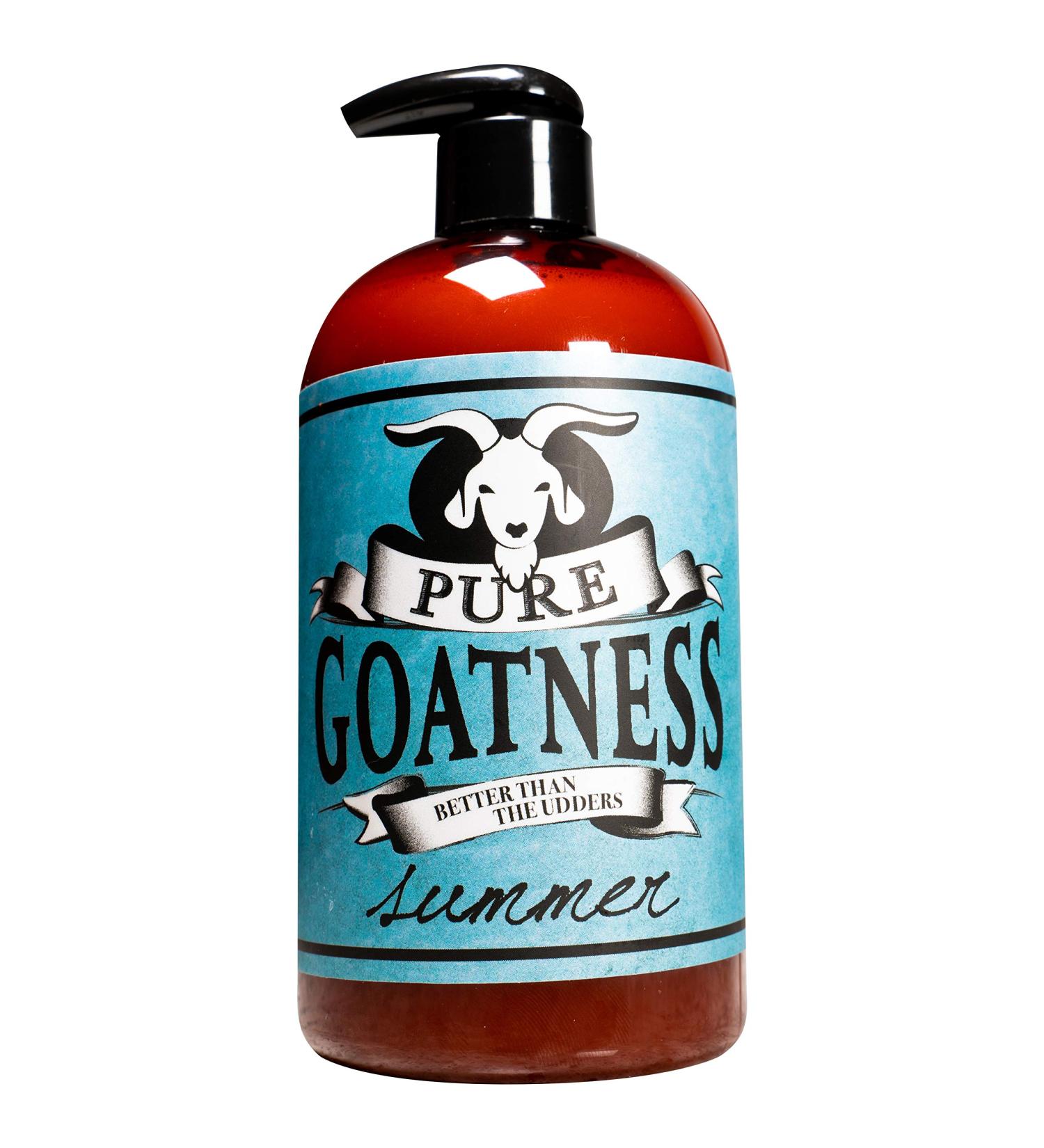 Pure Goatness Premium Goat Milk Lotion - 16oz Natural Skincare Moisturizer for Body, Hands, and Face - Summer Rejuvenating Formula - Buy Online on GoSupps.com