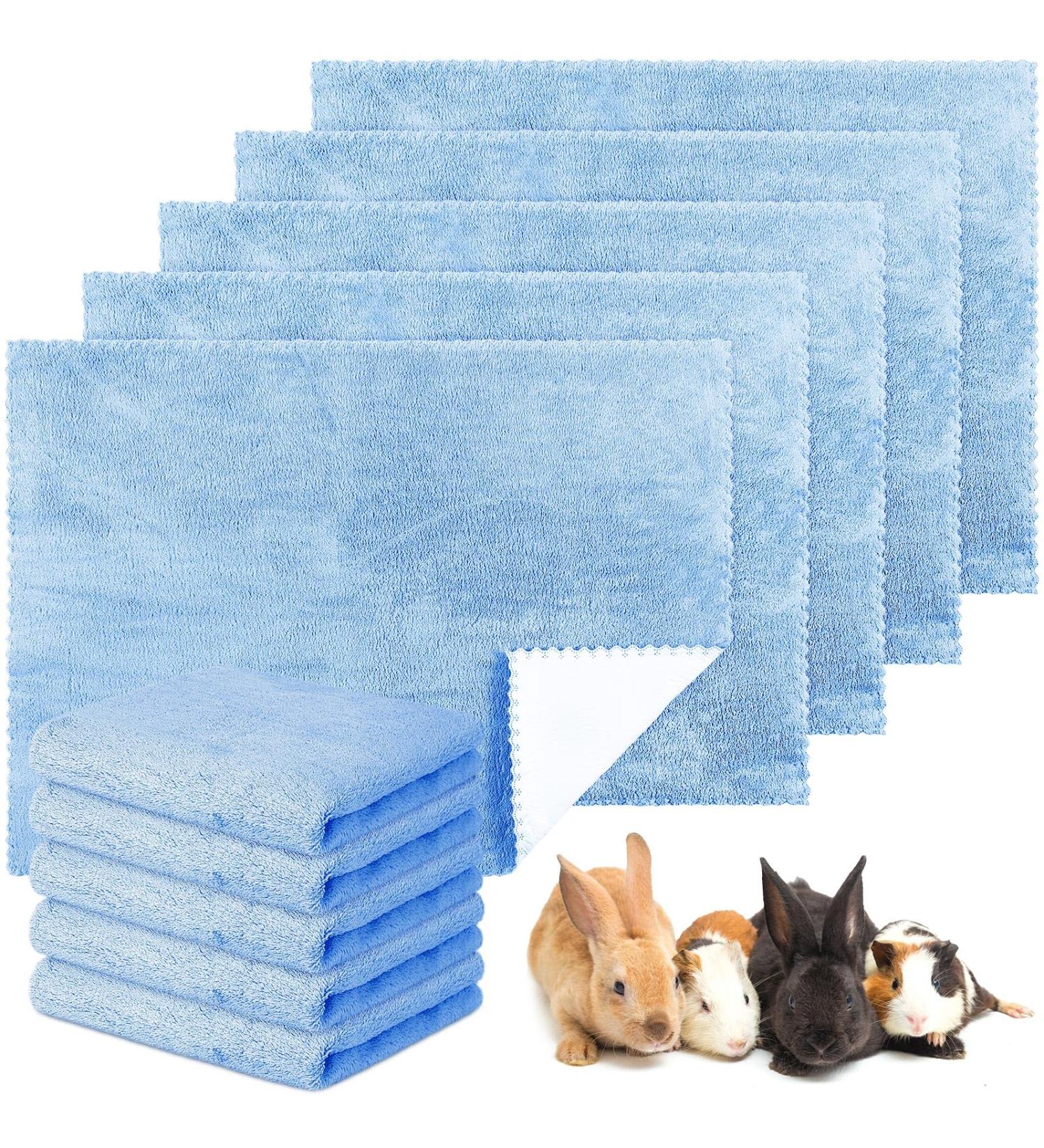 Panelee 10-Piece Waterproof Guinea Pig Cage Inserts | Absorbent Reusable Sleeping Mat (Blue 18 x 24 inches) - Ideal for Small Animals - Buy Online on GoSupps.com