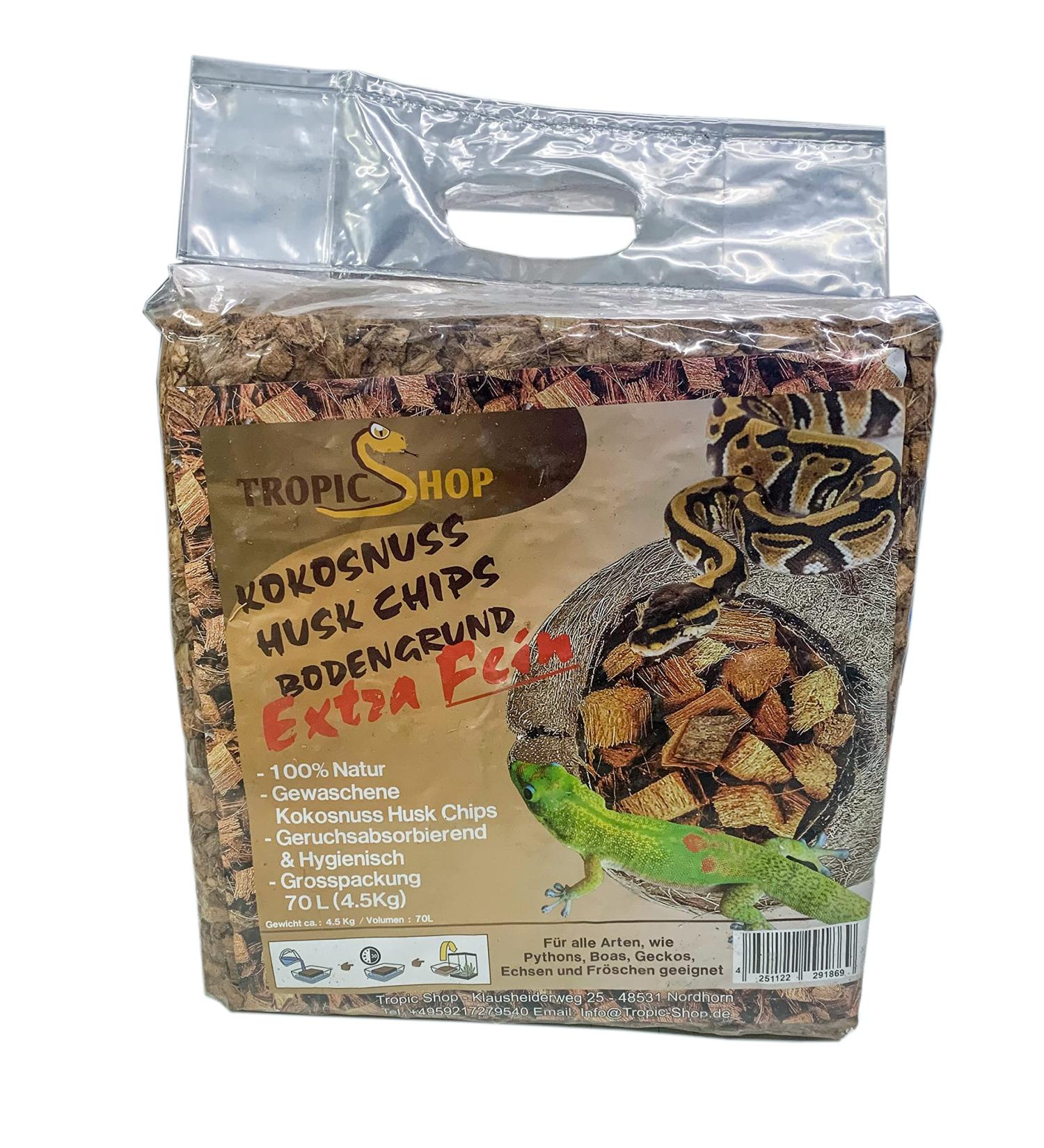 Tropics shop coconut coconut husk chips terrariums for snakes turtles lizards etc. (4.5kg - bale fine grit 6-12mm)