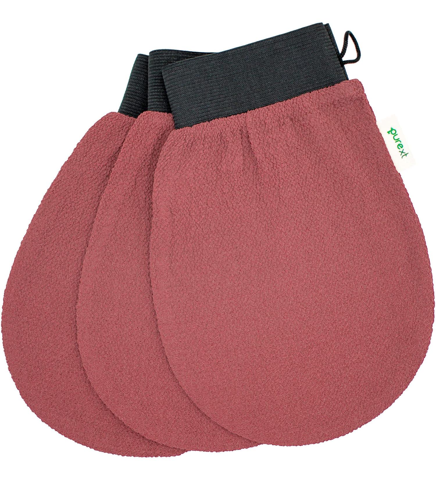 PureXT 3 Exfoliating Gloves - Kessa Hammam Body Scrubber - Fake Tan Remover Exfoliator Mitts - Buy Online on GoSupps.com