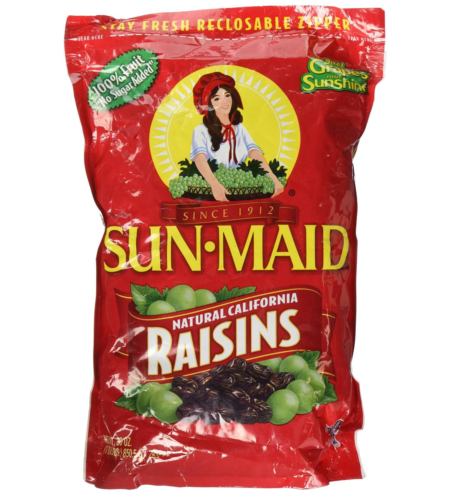 Sun Maid Natural California Raisins 30oz (1.875lbs) 850.5g - Pack of 2 | Premium quality raisins from California - Buy Online on GoSupps.com