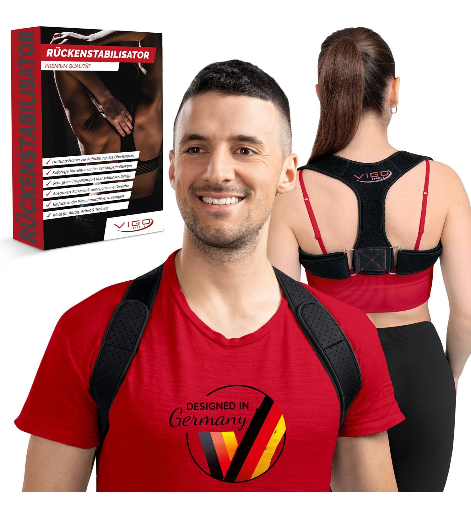 Vigo Sports I Back Straightening Owners | Size-Adjustable Posture Correction Support for Men & Women | Premium Shoulder Strap for Confidence - Buy Online on GoSupps.com