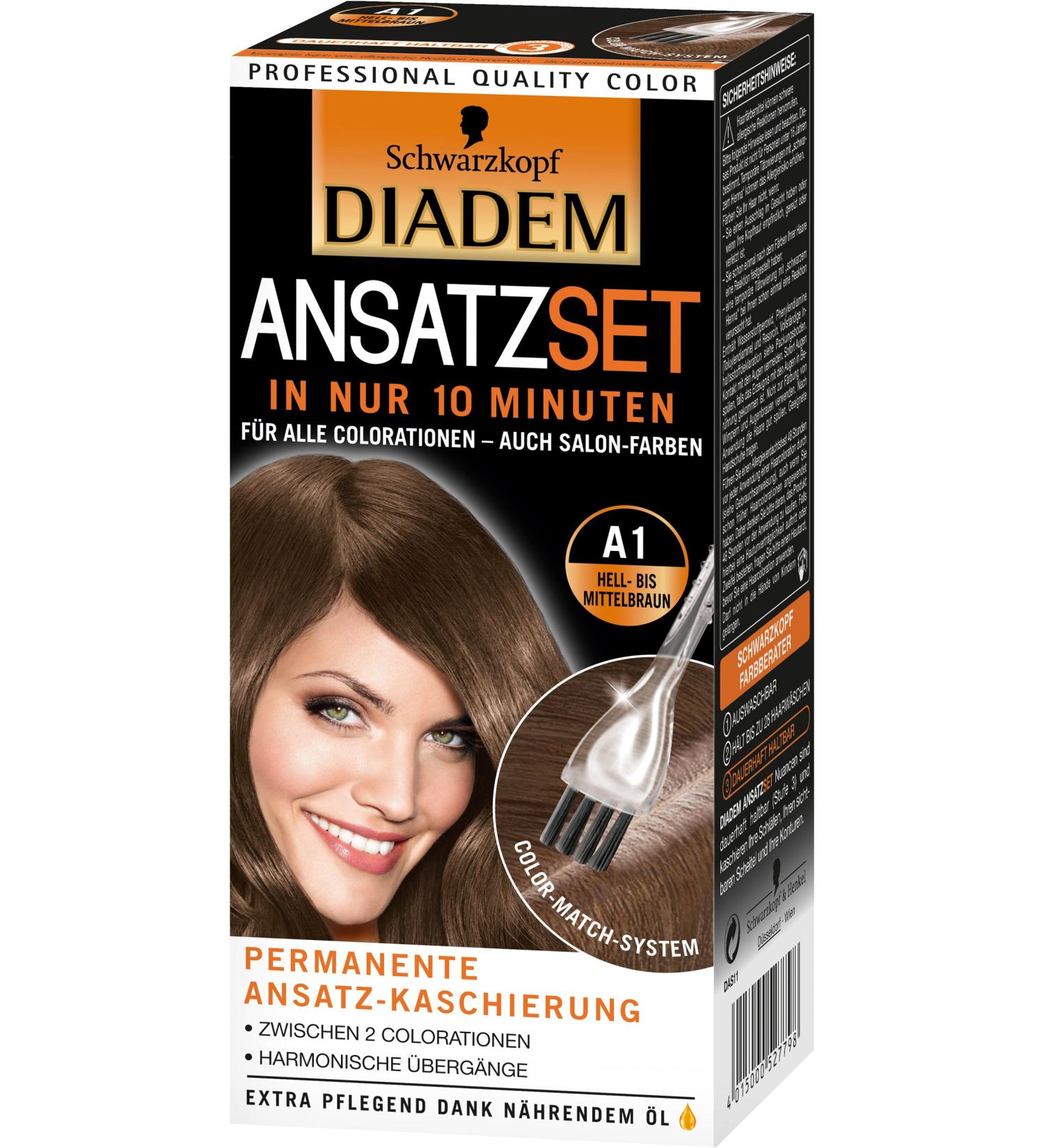 Diadem root set A1 light to medium brown pack of 3 (3 x 1 piece)