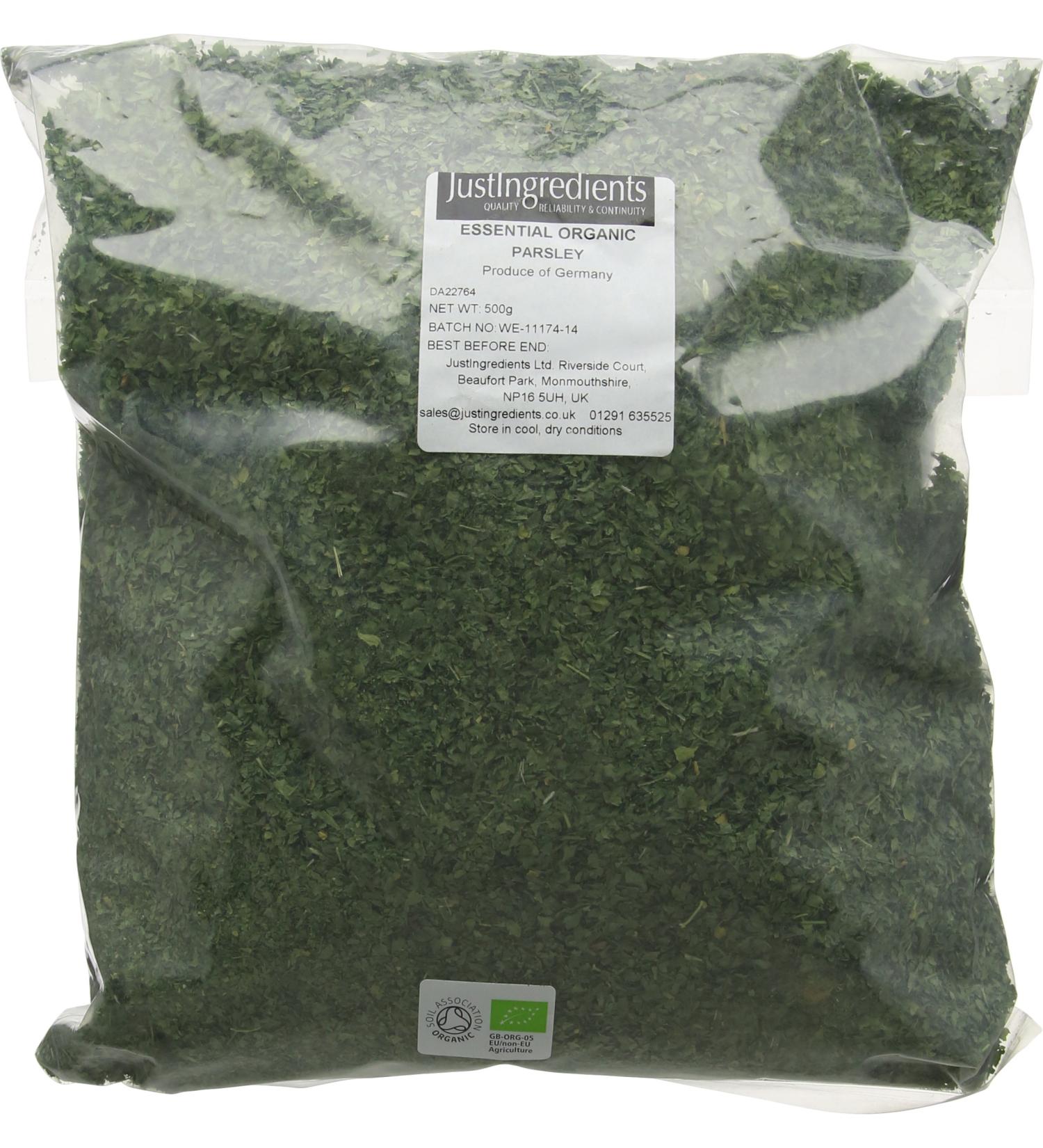 JustIngredients Essentials Organic Parsley 500 g - Buy Online on GoSupps.com