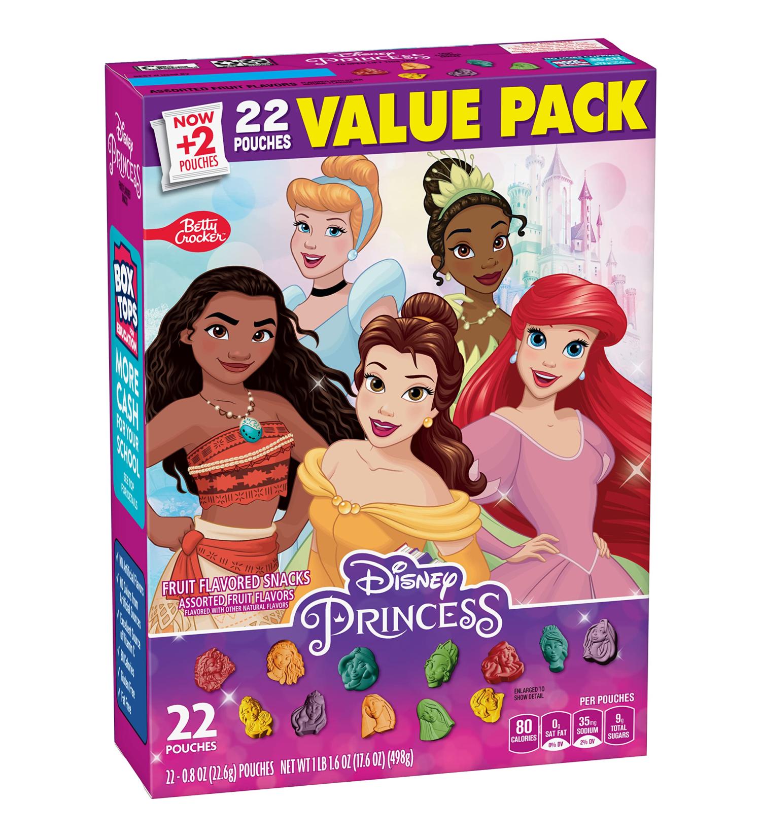 Disney Princess Fruit Flavored Snacks Value Pack - 22 ct | Delicious Treats for Kids - Buy Online on GoSupps.com