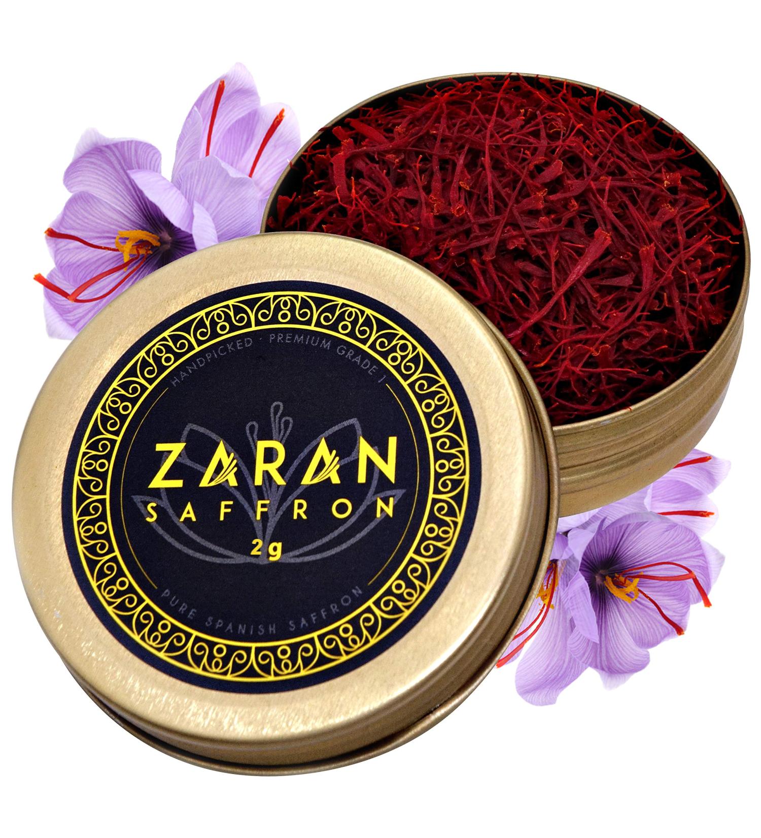 Zaran Saffron Superior Threads (Coupe) - Premium Grade 2g Spice for Paella, Risotto, Teas | Culinary Saffron - Buy Online on GoSupps.com