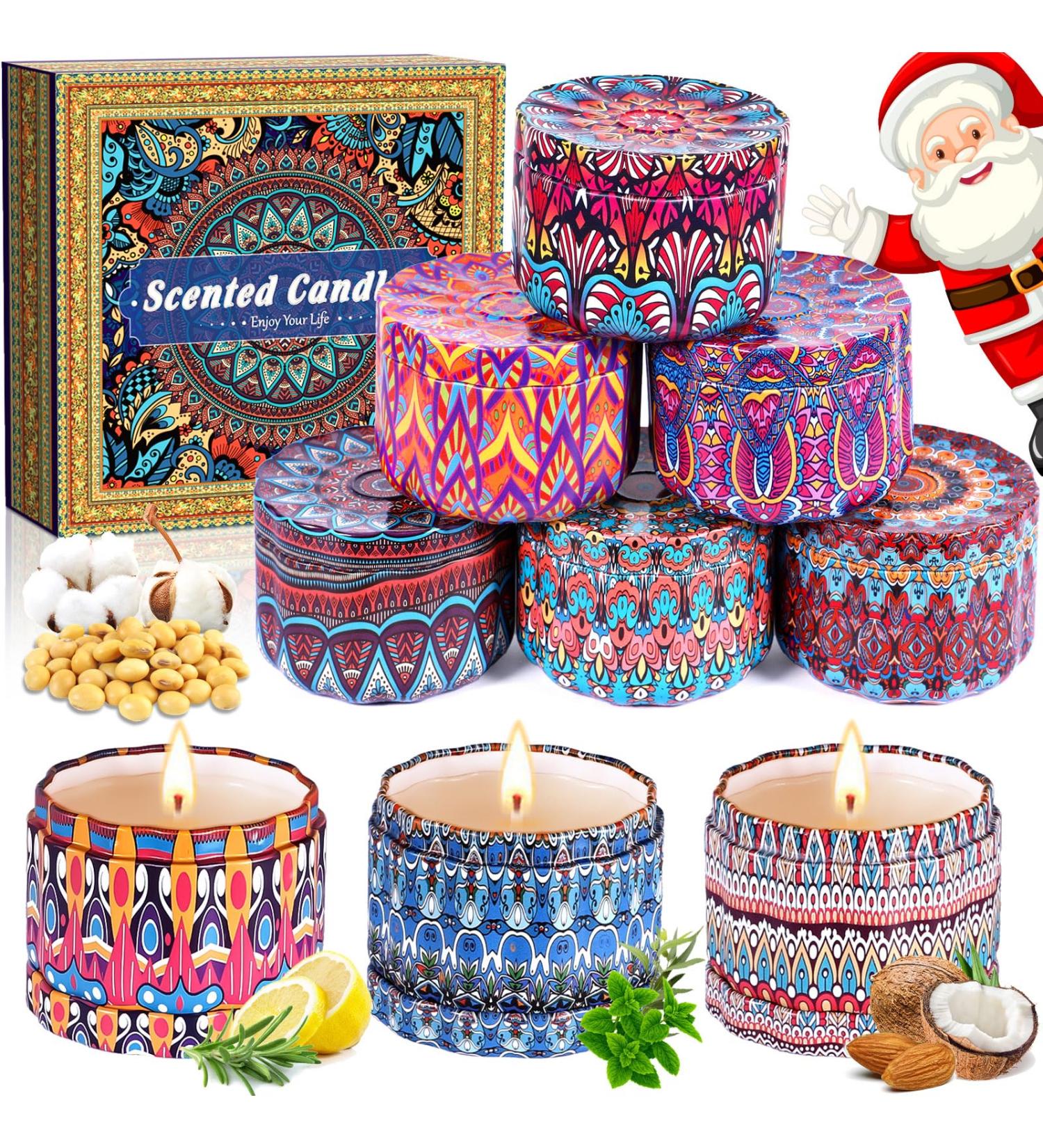 Frasheng 9 Pack Soy Wax Fragrance Candles Gift Set for Women - Perfect Aromatherapy for Mother's Day Birthdays Valentine's Christmas Yoga & Relaxation - Buy Online on GoSupps.com