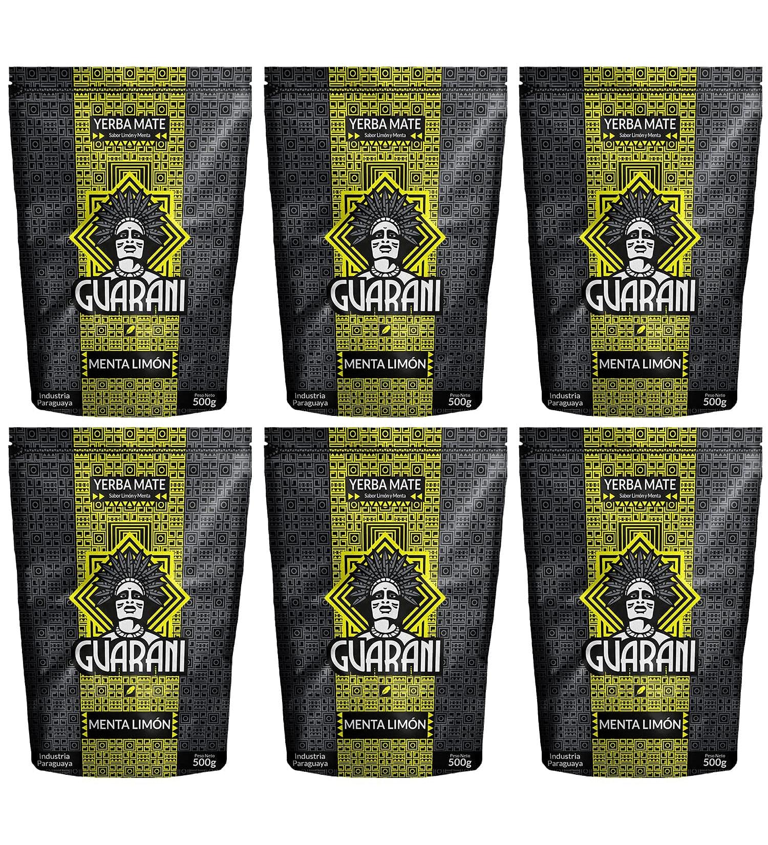 Guarani Elaborada Menta Limon Guarani Menta Limon Yerba mat du Paraguay Fort rafra chissement Yerba mat la menthe et au citron 3000g (6x500g) - Buy Online on GoSupps.com