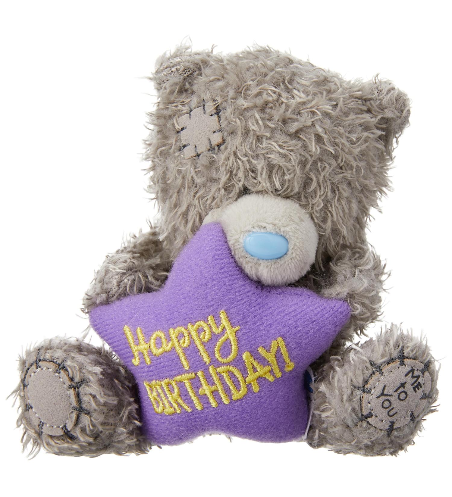 Me to You Tatty Teddy Happy Birthday Star Official Collection Blue/Grey/Purple 11x8x9cm 40g - Single - Buy Online on GoSupps.com
