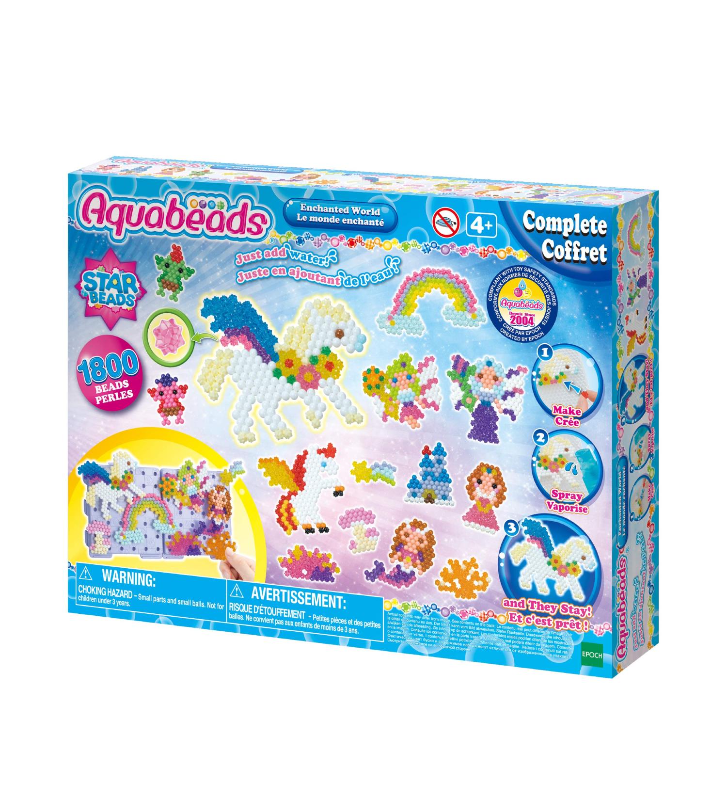 Aquabeads Enchanted World Complete Bead Kit for Children - 1,000+ Beads & Display Stand - Buy Online on GoSupps.com