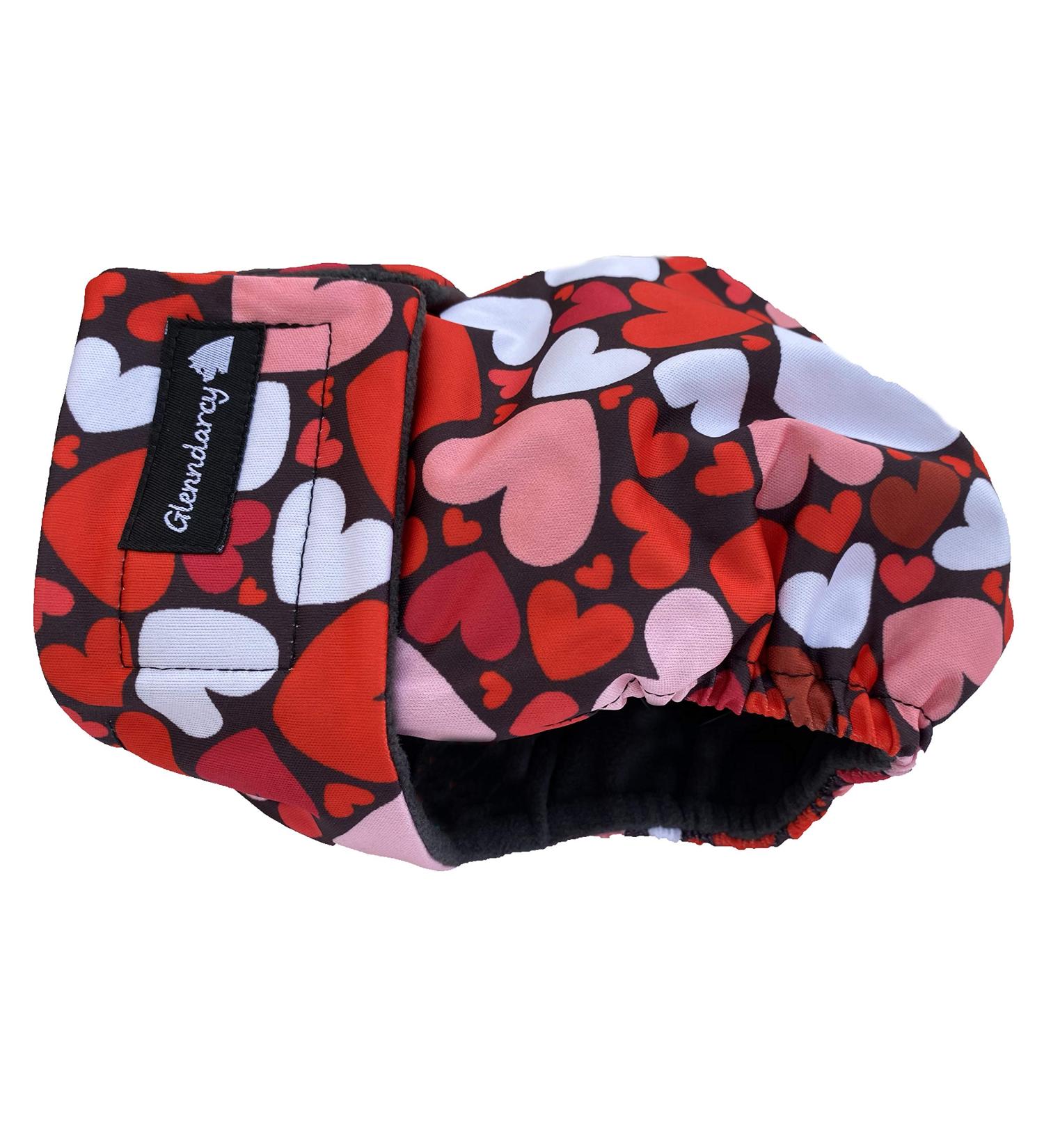 Glenndarcy Hundewindeln - without a tail hole - for e.g. French and bulldog - (medium long pants only loved) medium long pants only lovehearts