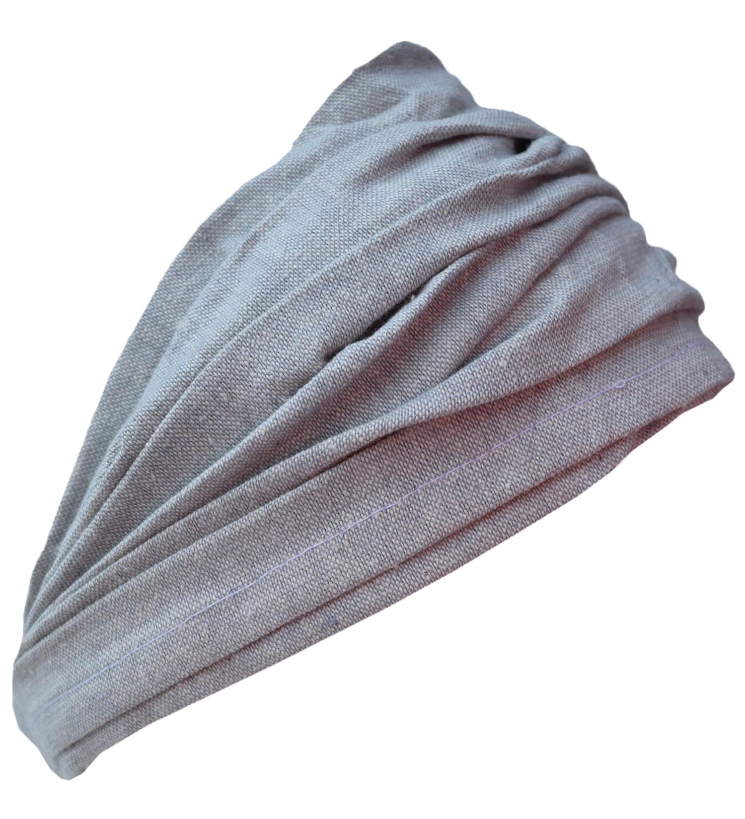 Plain Cotton Hemp Elastic Bohemian Headband Natural - Buy Online on GoSupps.com