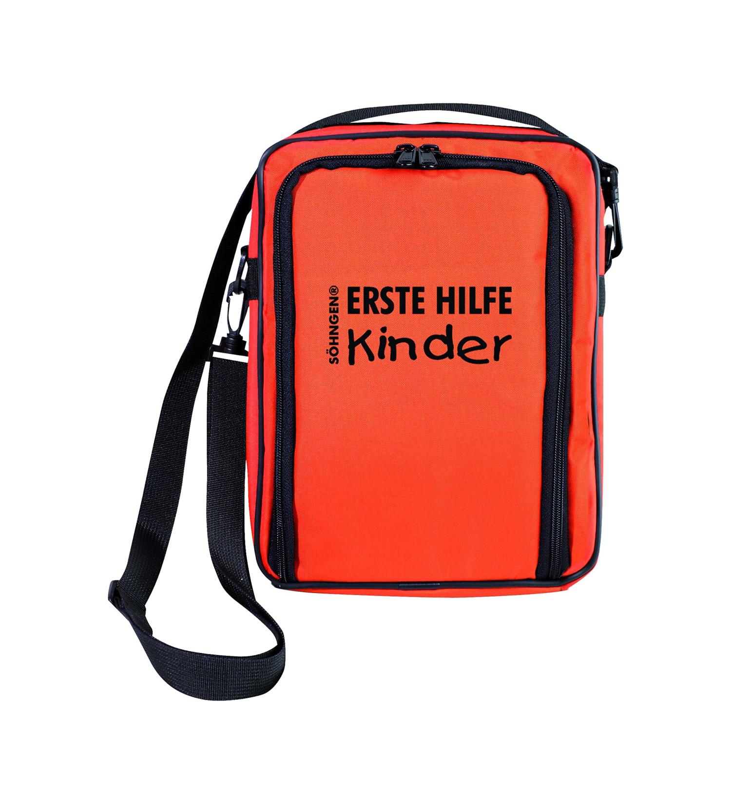 S hngen first aid bag Scout-school trip (Set for children Aluderm-Aluplast Strips dimensions 310x225x70 mm first aid set children's bandages) red/black pocket