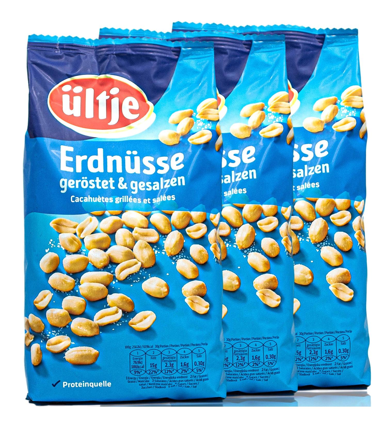 Buy ltje Pack of 3 Roasted & Salted Peanuts - 900g Bulk Peanuts | International Shipping Available - Buy Online on GoSupps.com