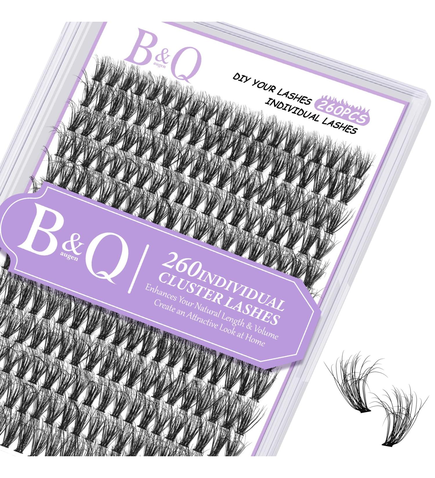 Lash Clusters Individual Lashes 260 PCS 30D 40D 13mm 3D Natural Wispy Effect - DIY Fluffy Eyelash Extensions at Home | 280PCS 3D Fluffy 30D 13mm - Buy Online on GoSupps.com