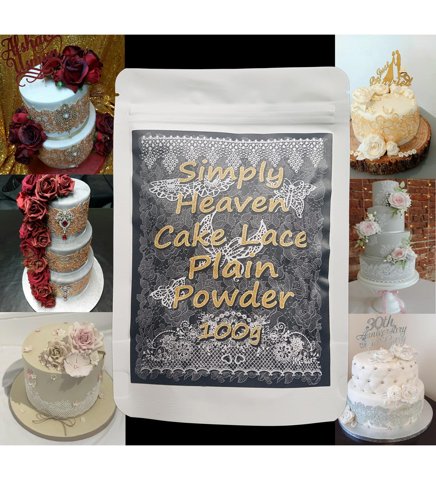 Simplyheaven Sugar Cake Lace Mix 100g Plain Powder Mix just add Water Makes 250g Paste