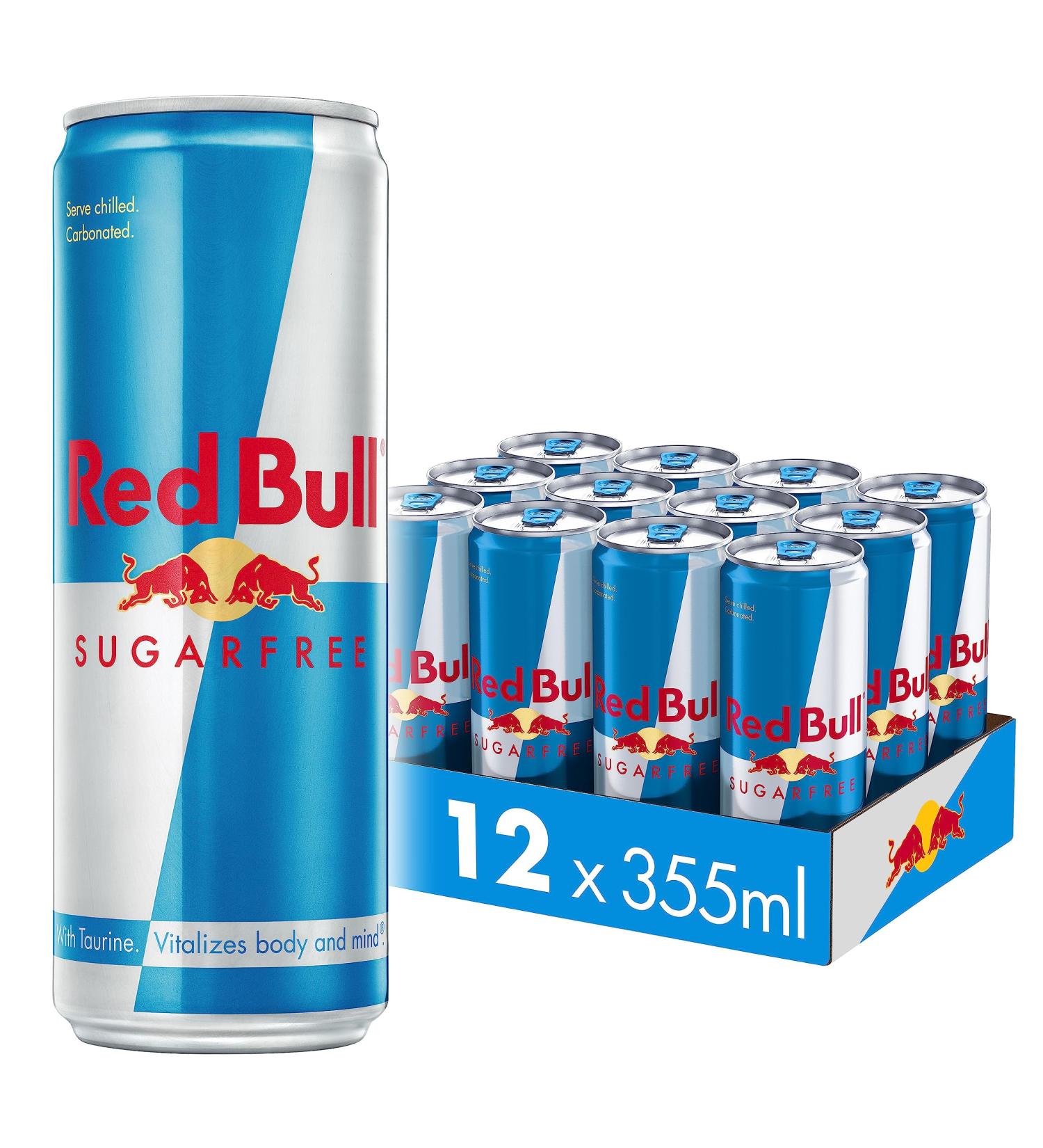  Red Bull Red Bull 12 x Sugar Free Energy Drinks 355ml - Buy Online on GoSupps.com